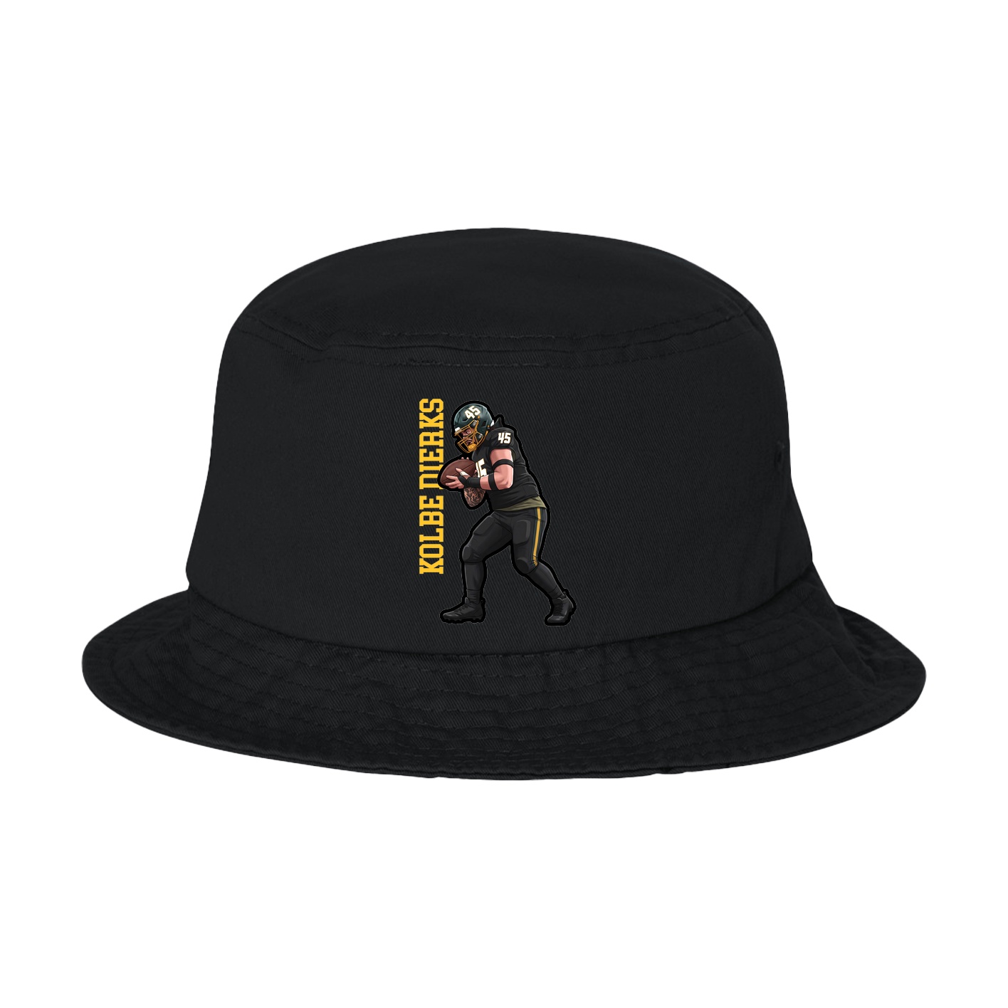 Bucket Cap — Name Vertical in Black