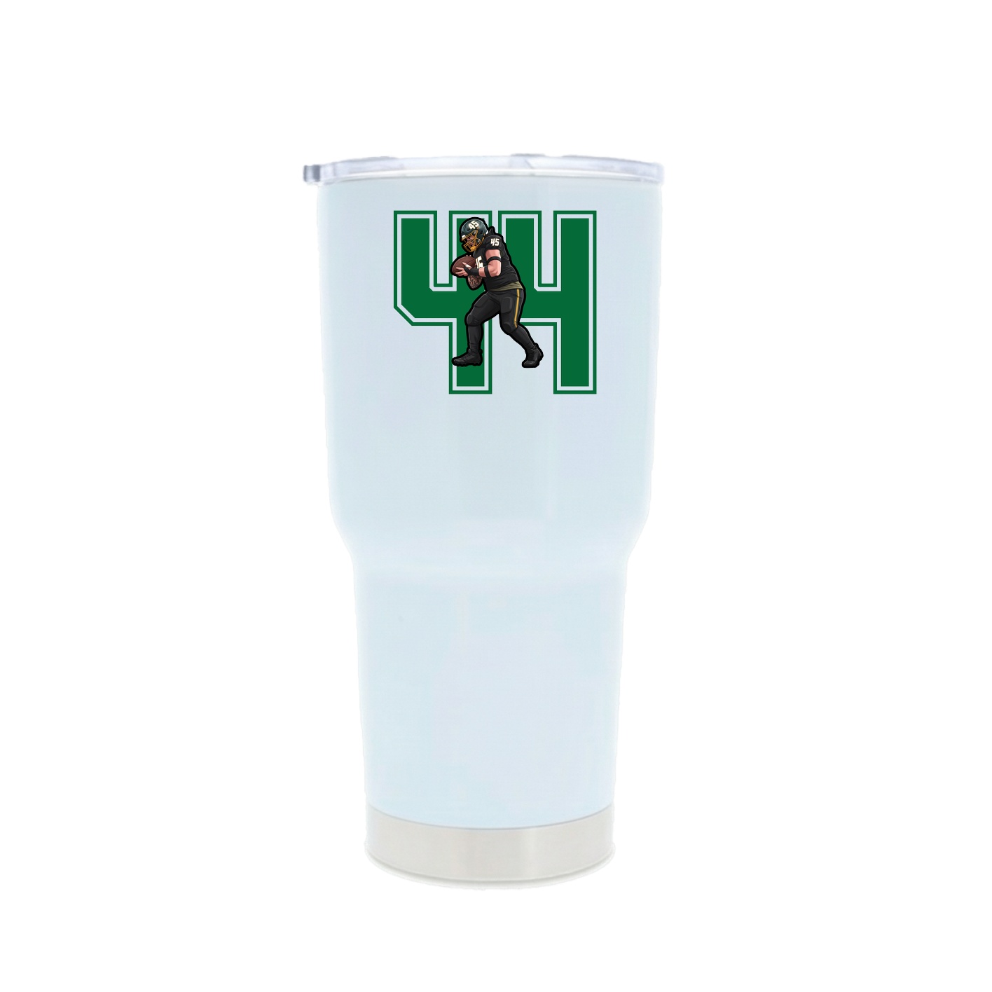 30oz Stainless Steel Tumbler — Number in White