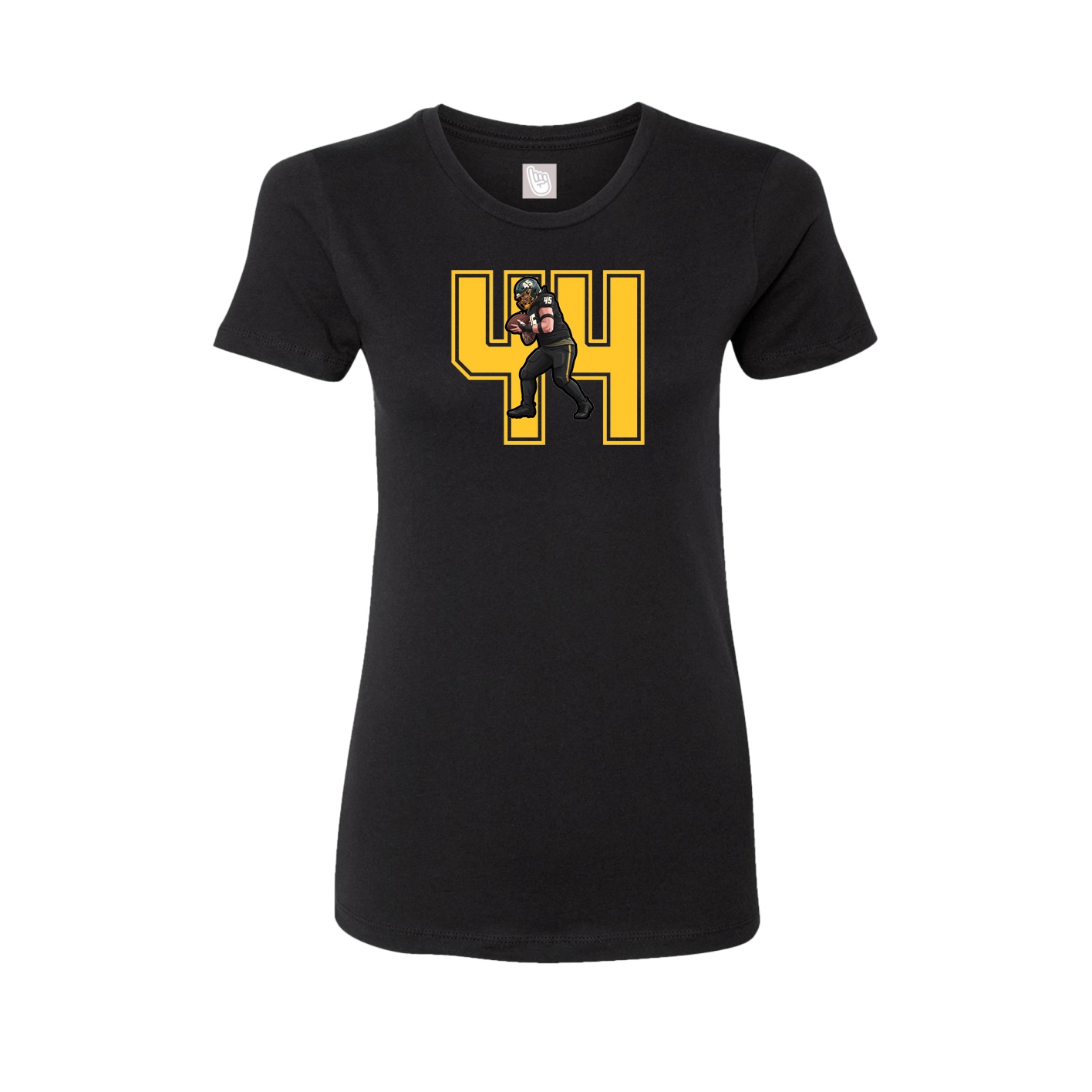 Womens Tee — Number in Black
