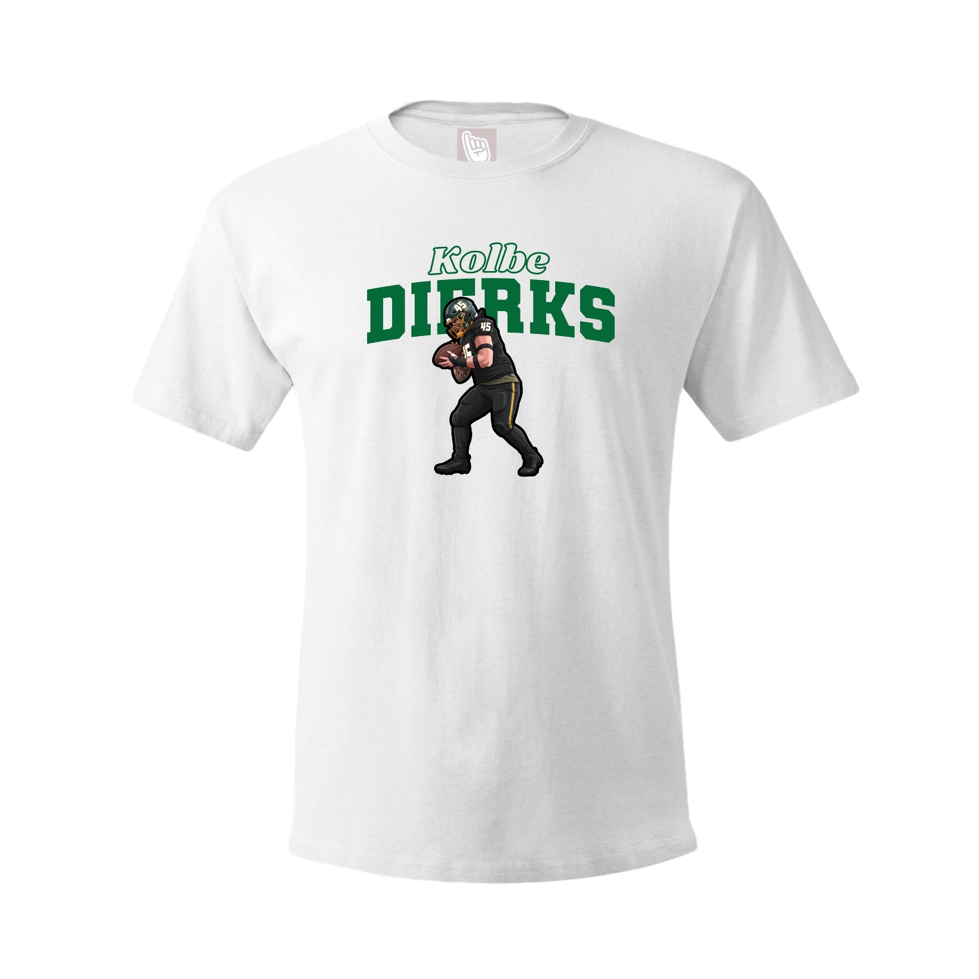 Youth Tee — Name Arch in White