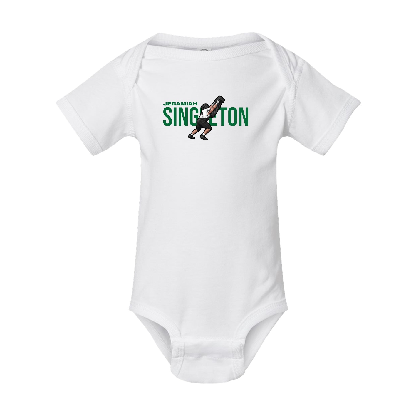 Baby Onesie — Player Name in White