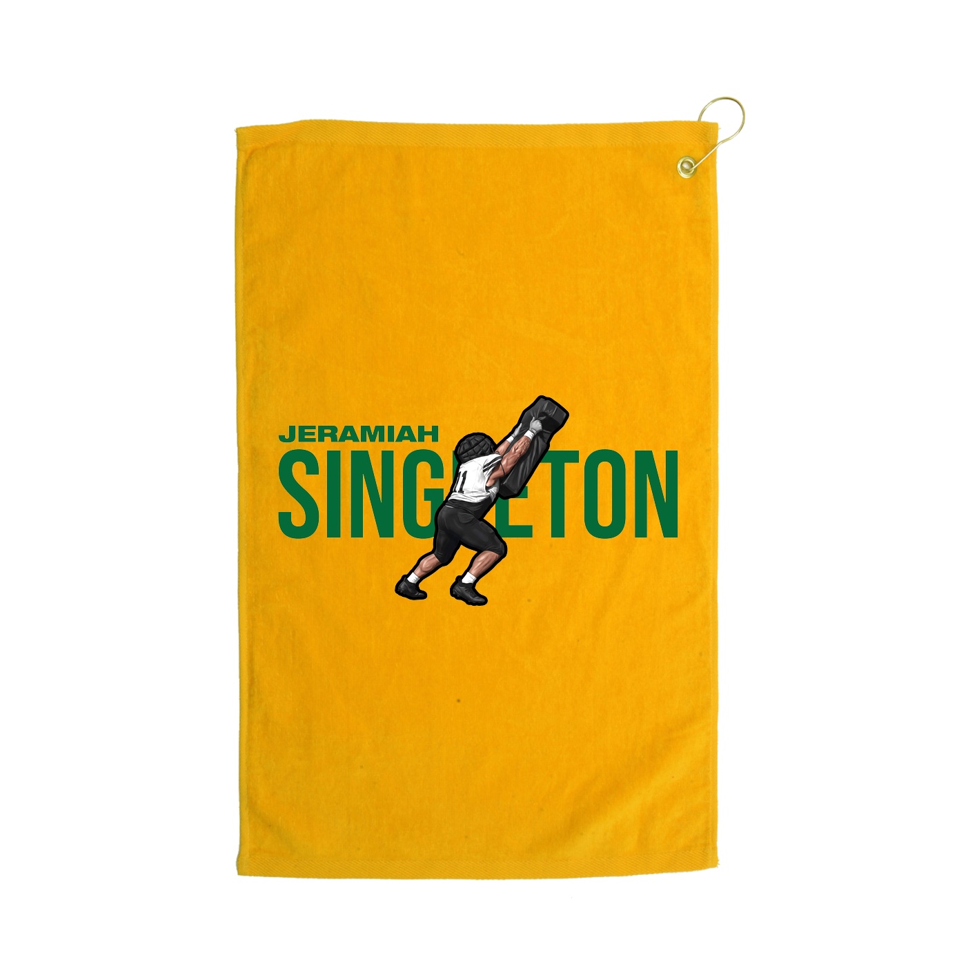 Golf Towel — Player Name in Gold