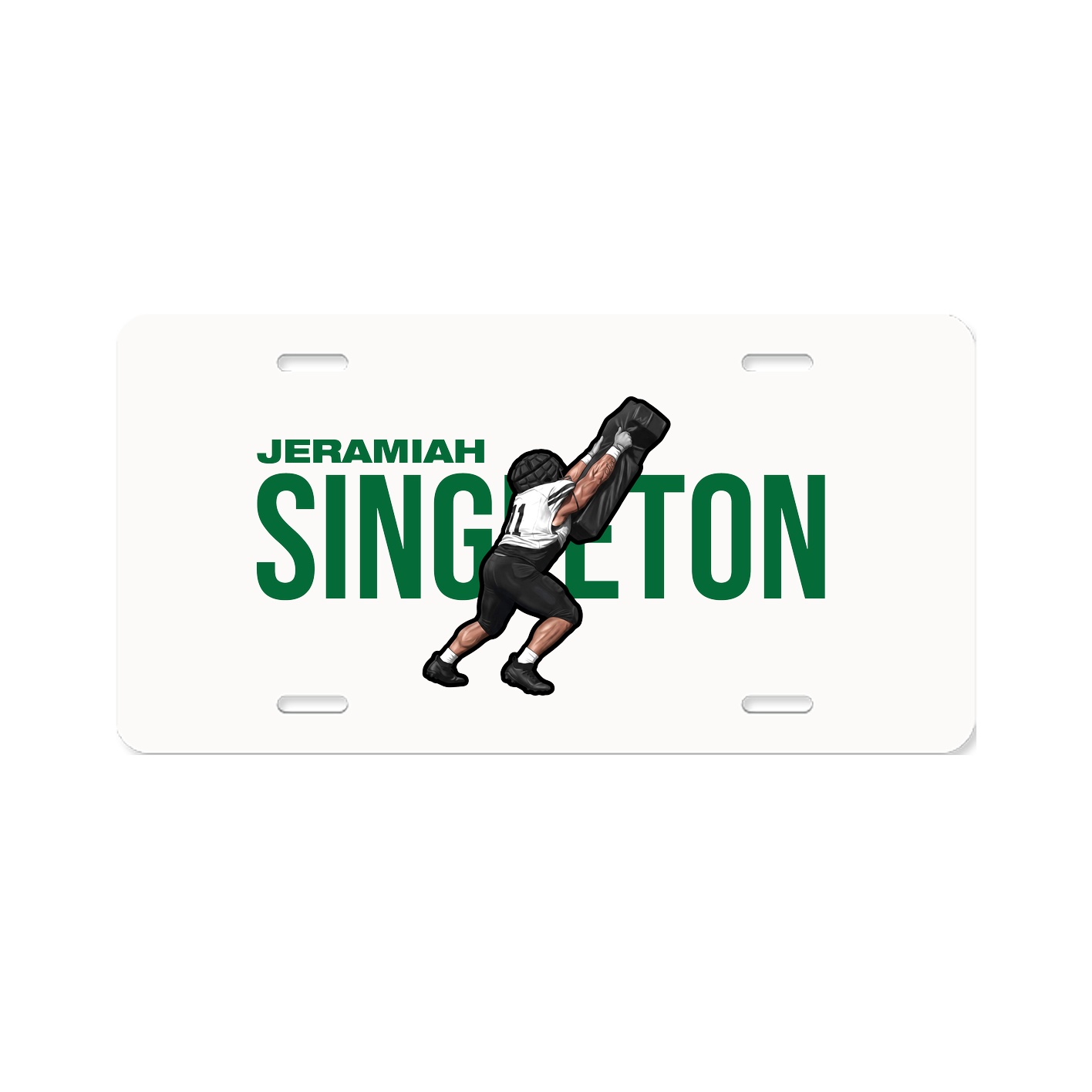 License Plate — Player Name in Classic