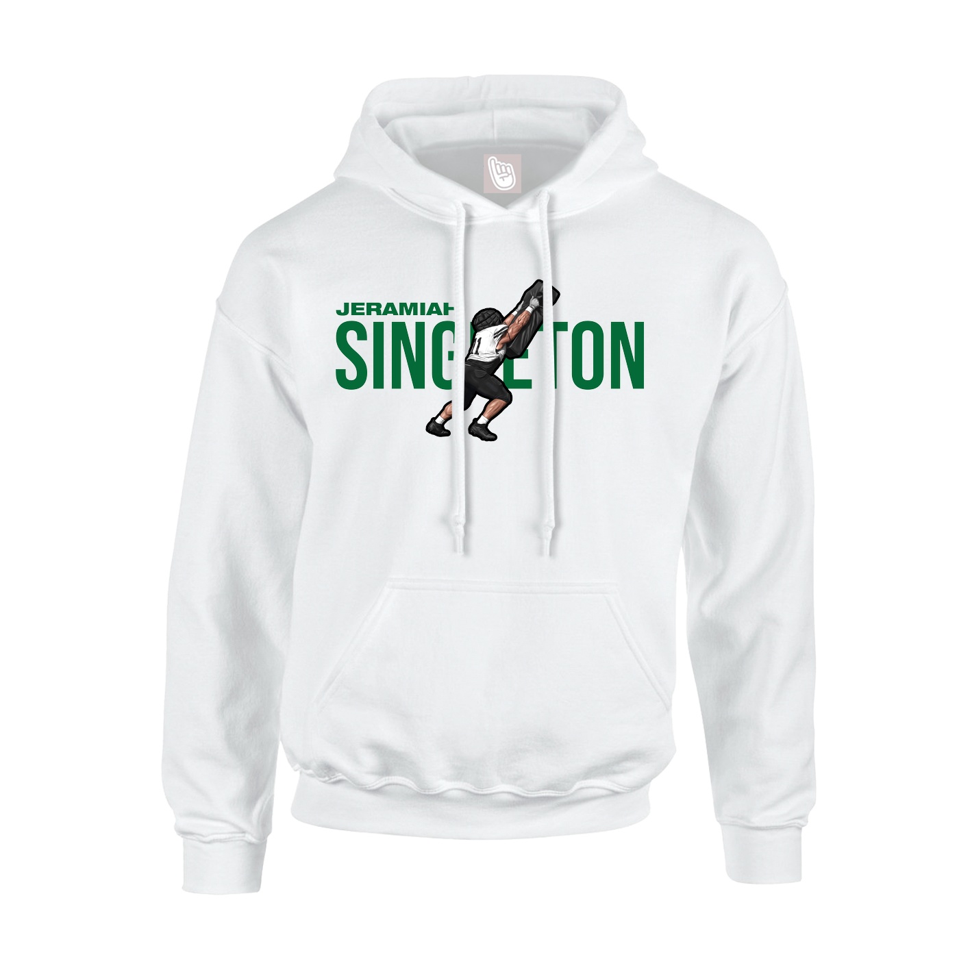 Youth Hoodie — Player Name in White
