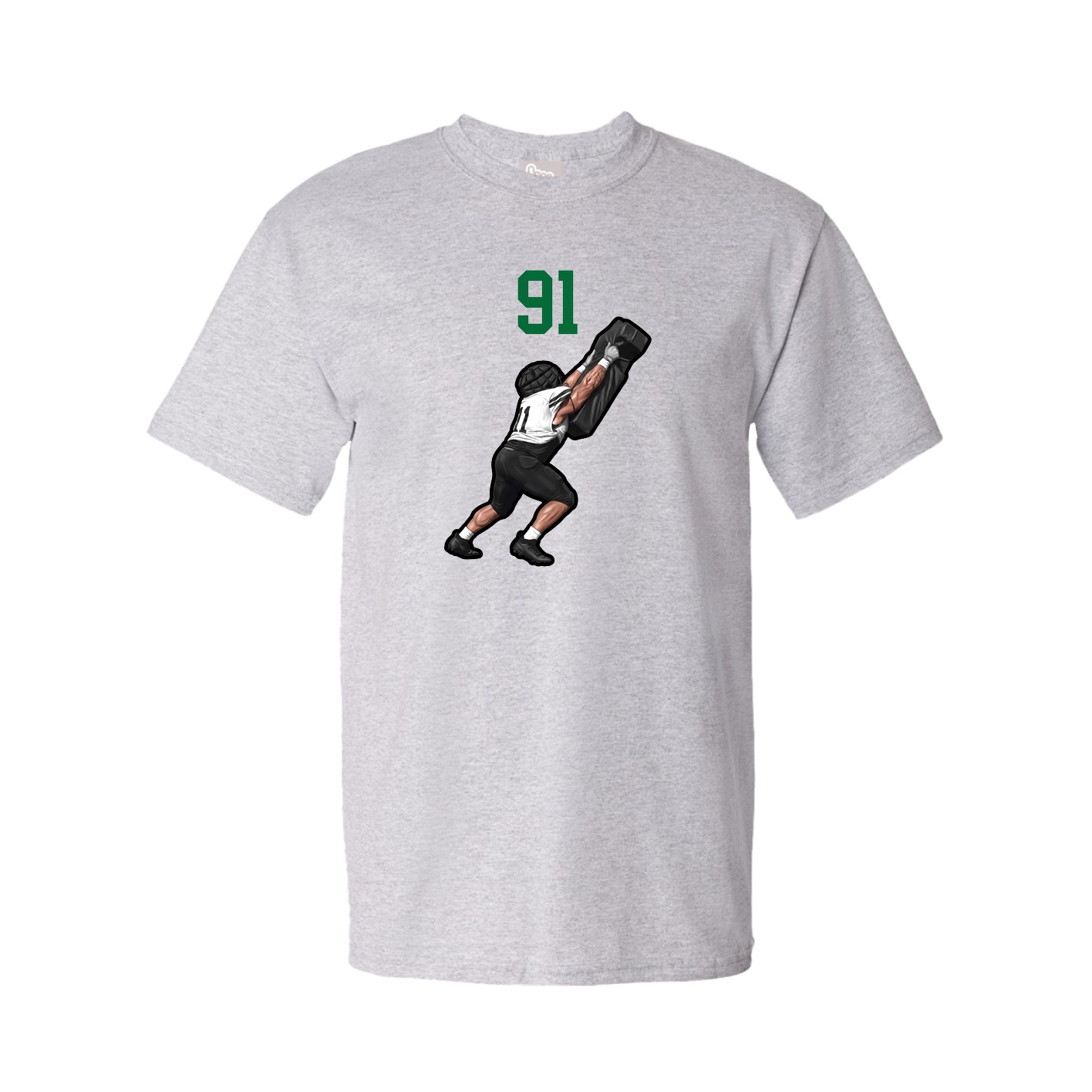 Youth Tee — Number Top in Grey