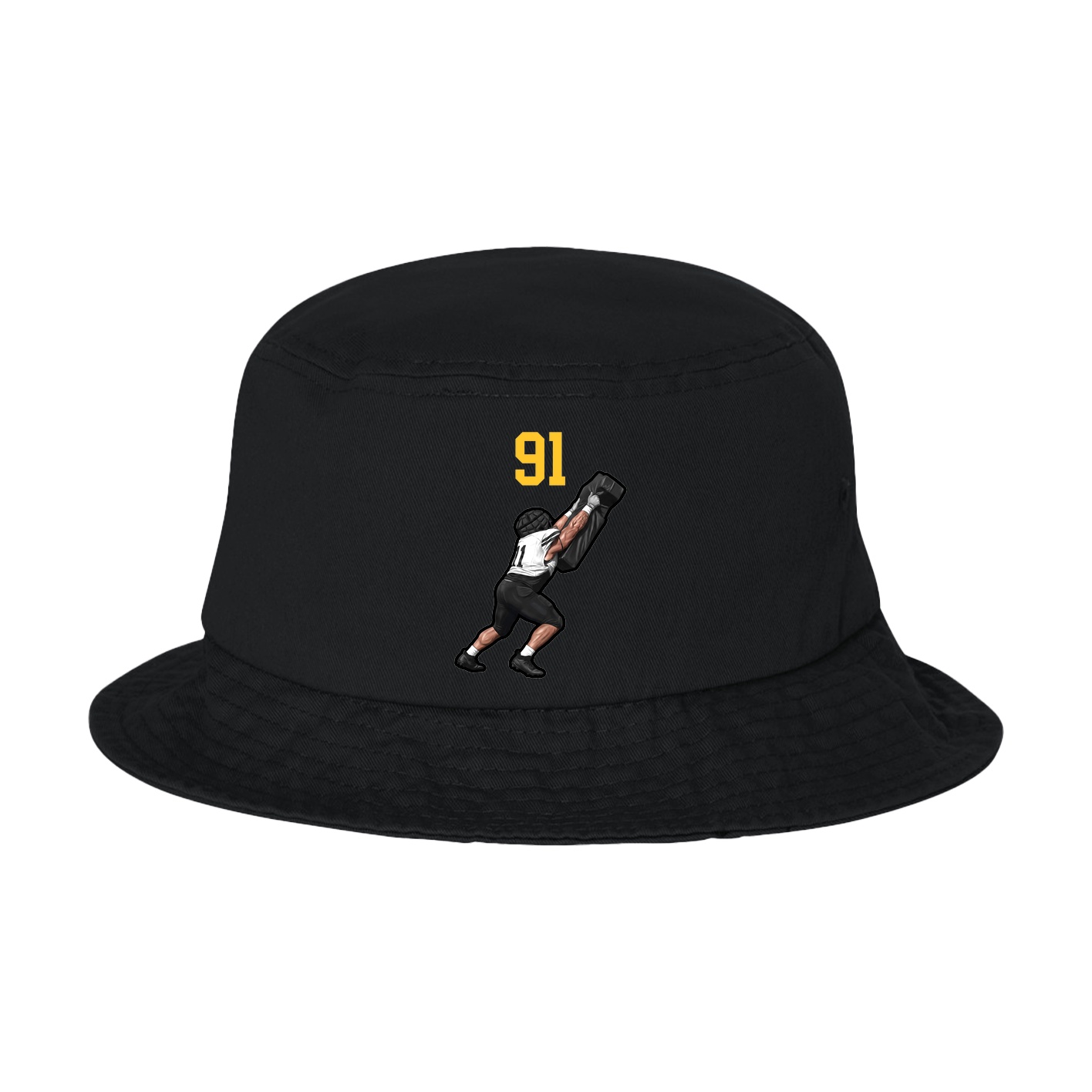 Bucket Cap — Number Top in Black