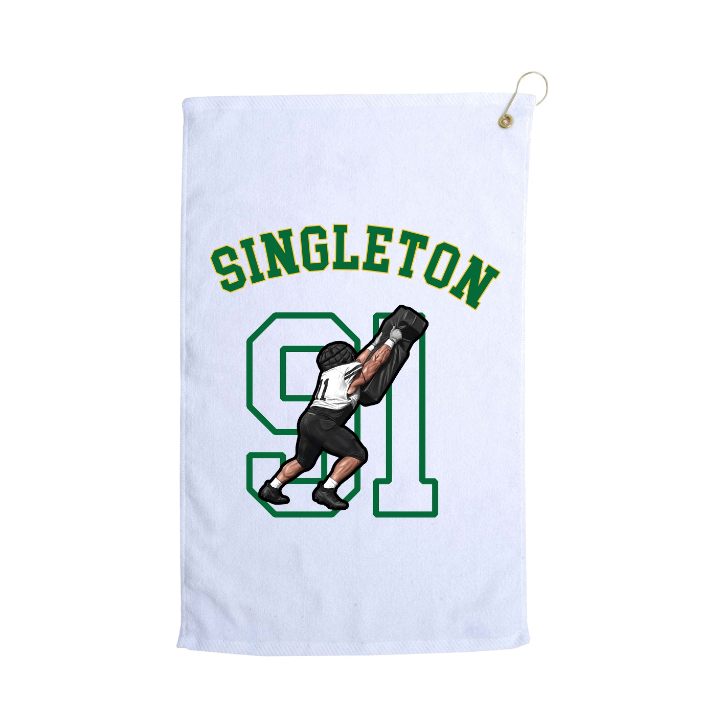 Golf Towel — Shirsey Arch in White