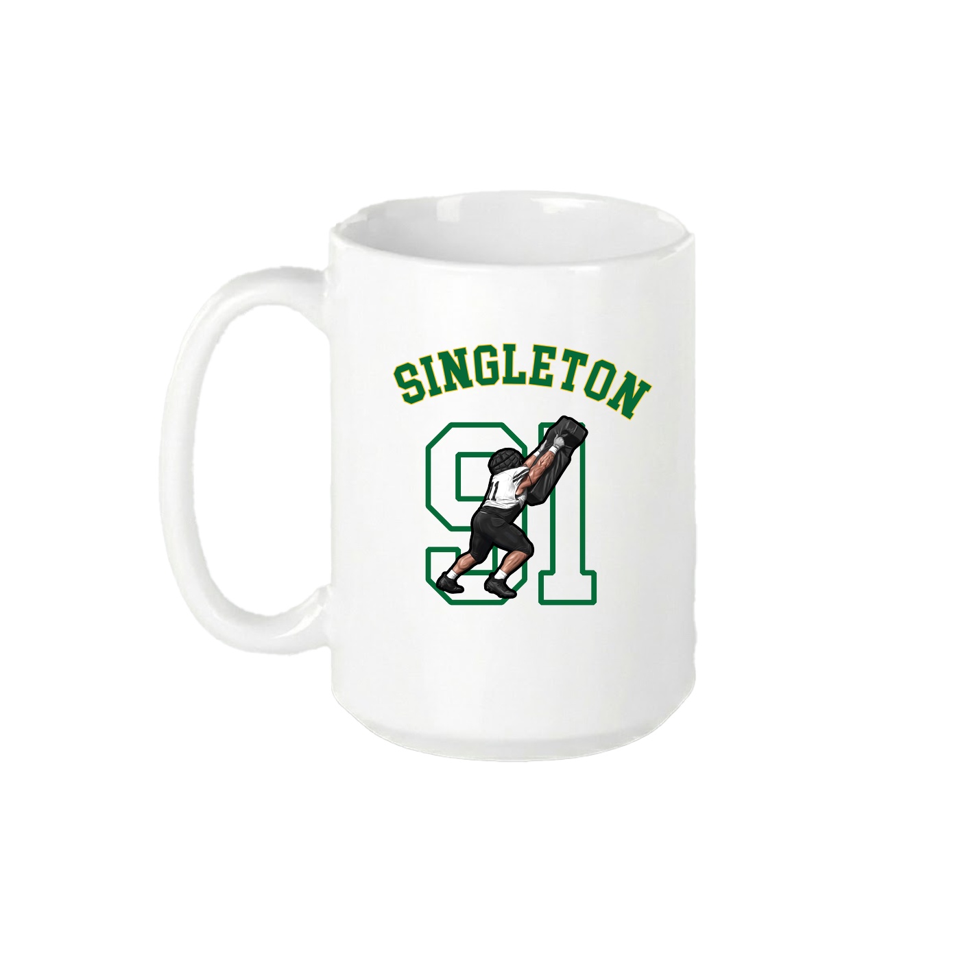 15oz Coffee Mug — Shirsey Arch in White