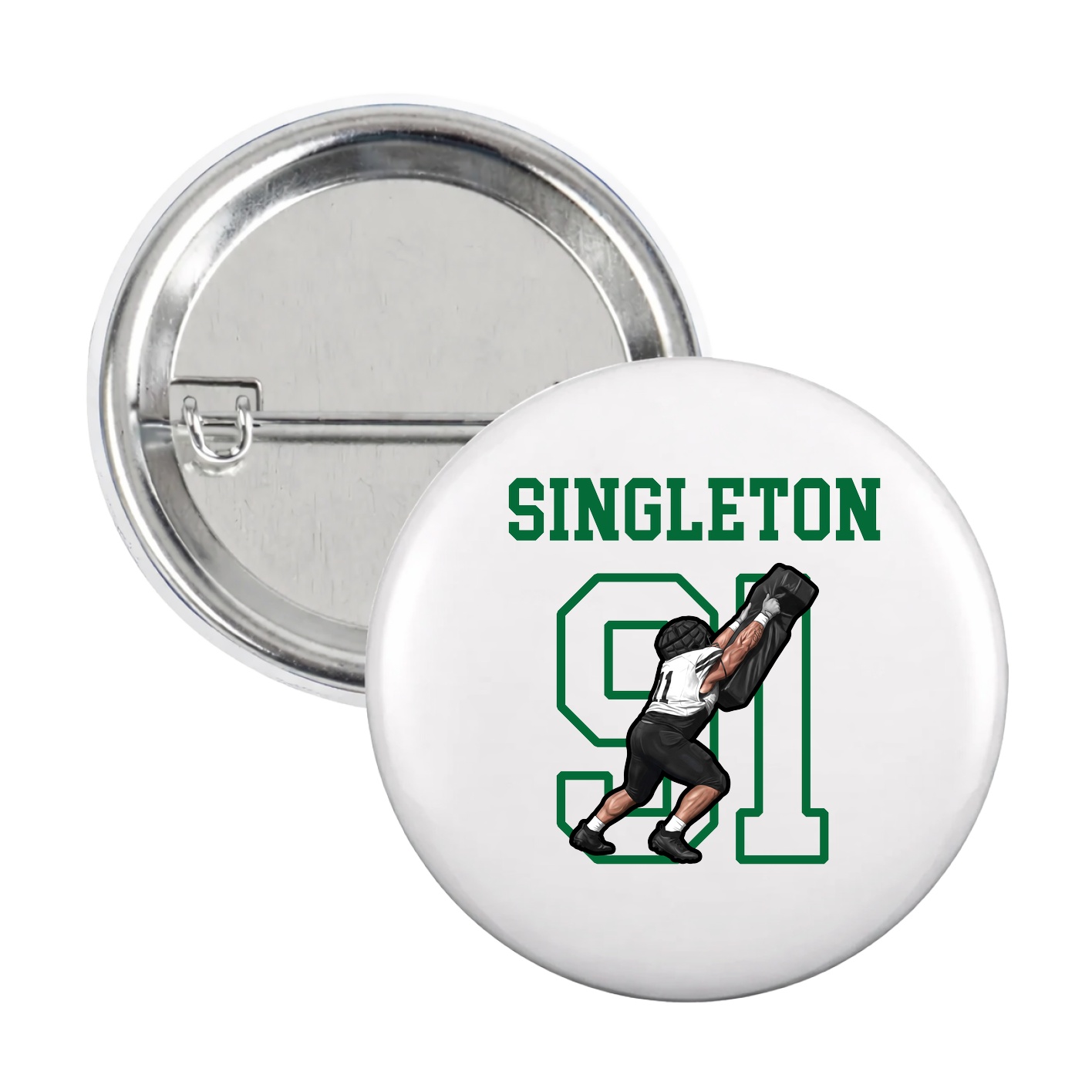 Game Day Button — Shirsey in White