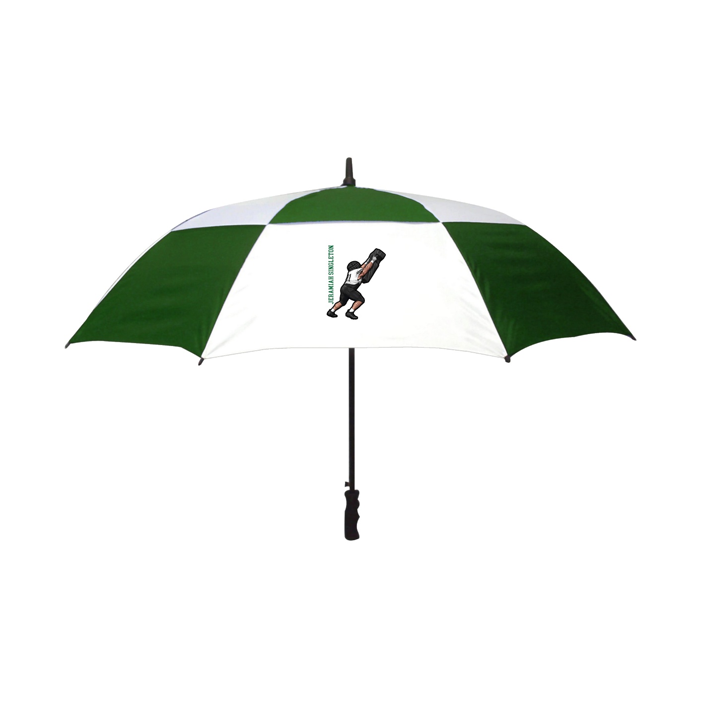 Golf Umbrella — Name Vertical in White