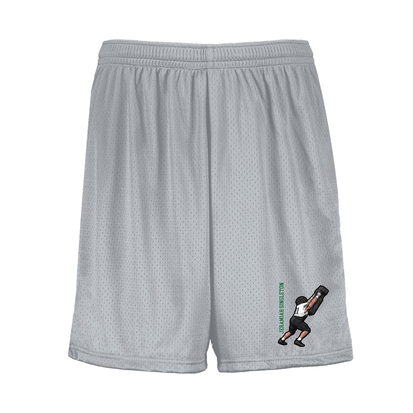 Shorts — Name Vertical in Silver