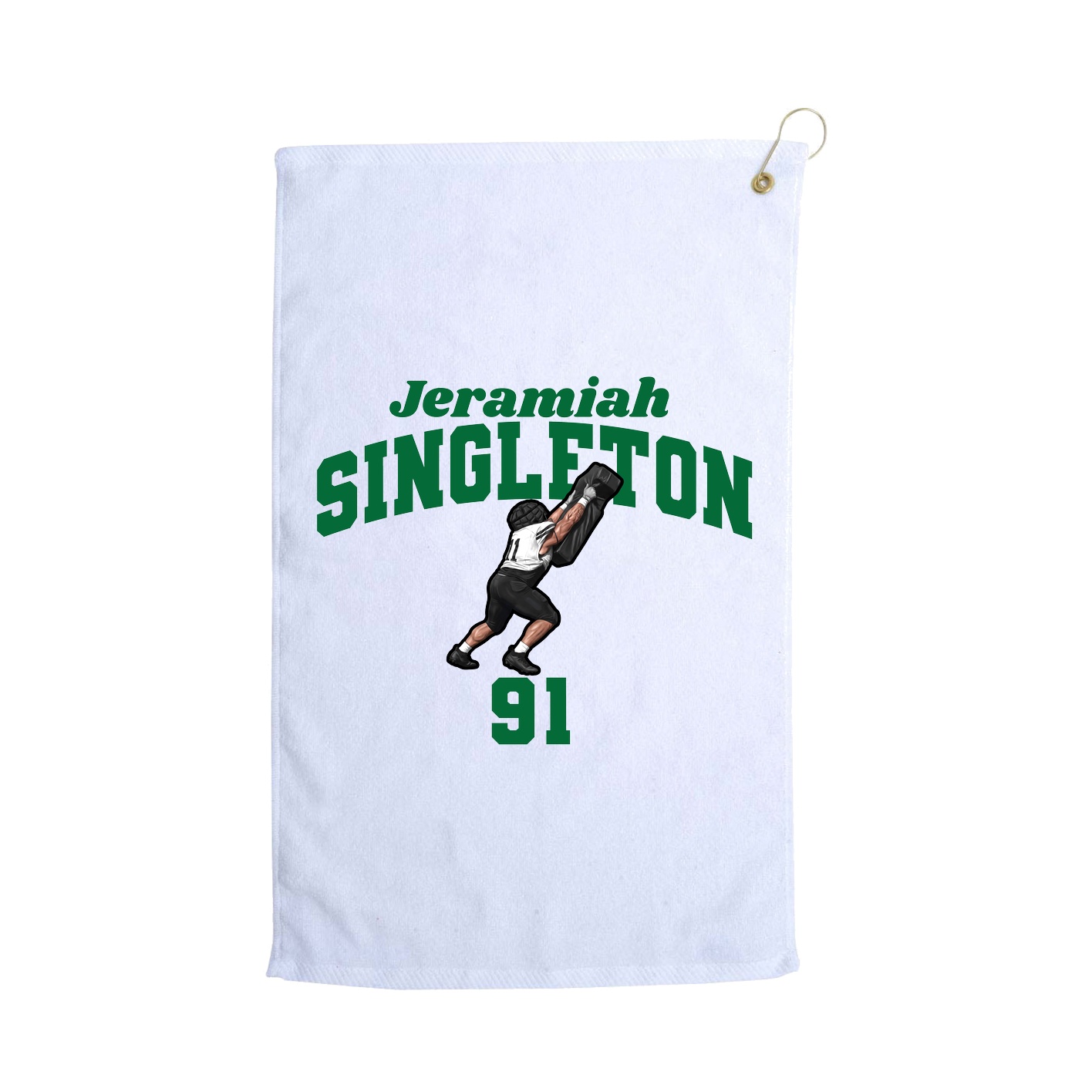 Golf Towel — Signature Arch in White