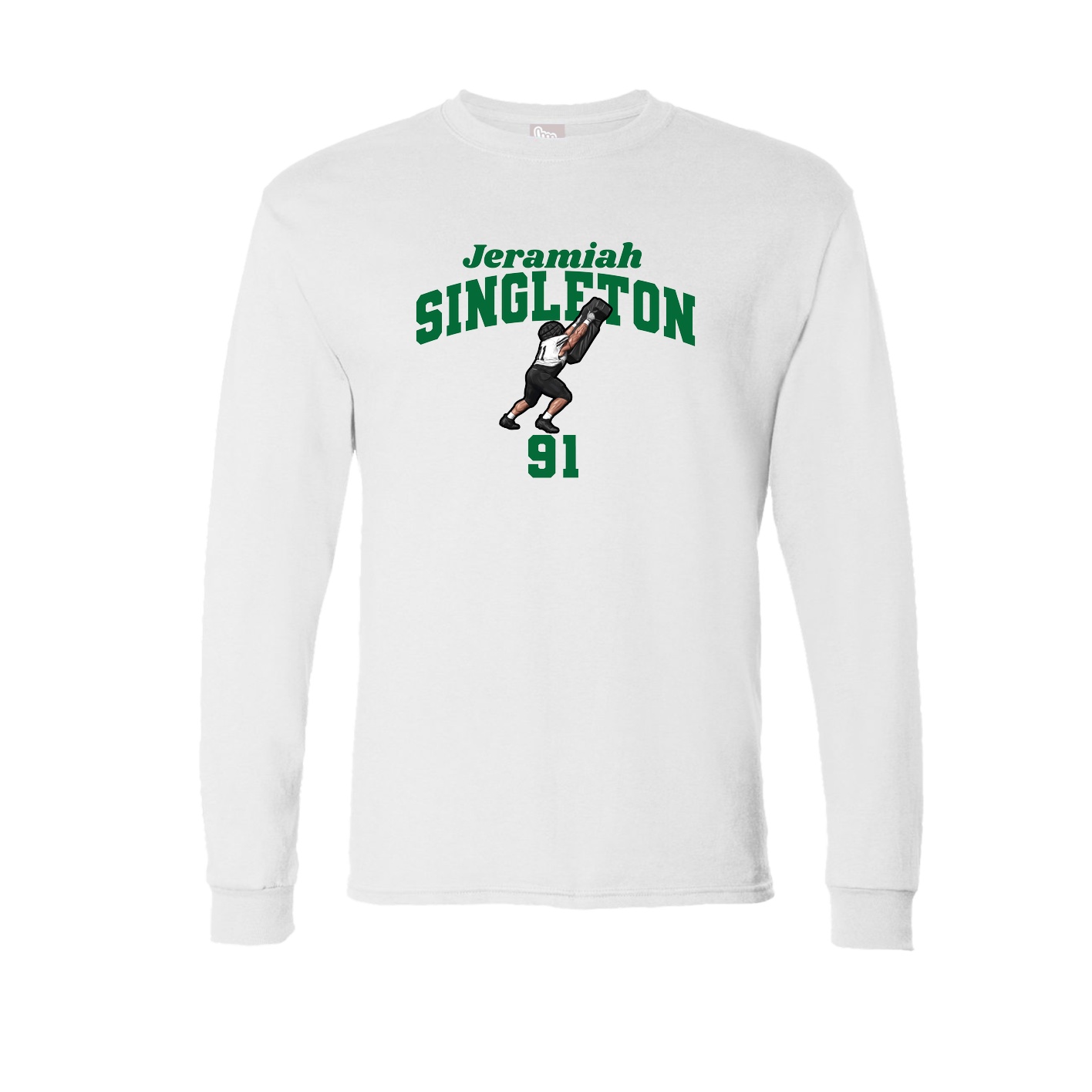 Long Sleeve Tee — Signature Arch in White