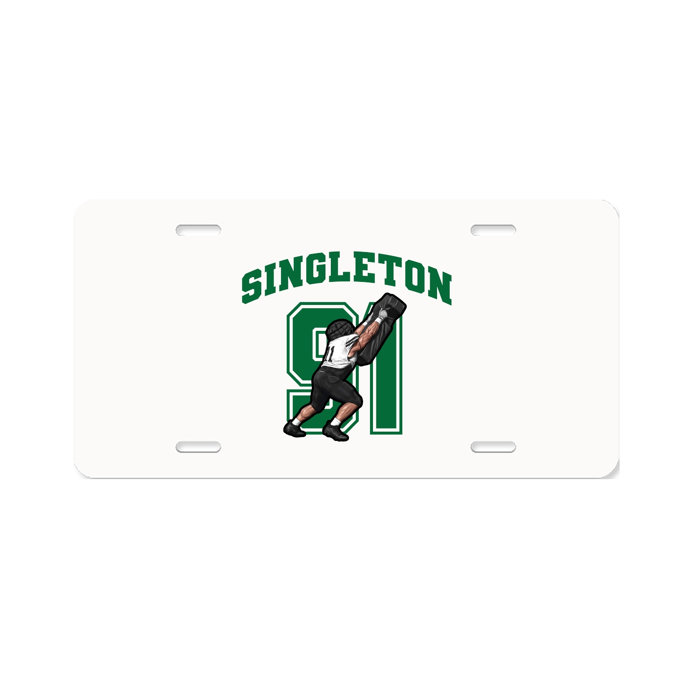 License Plate — Number in Classic
