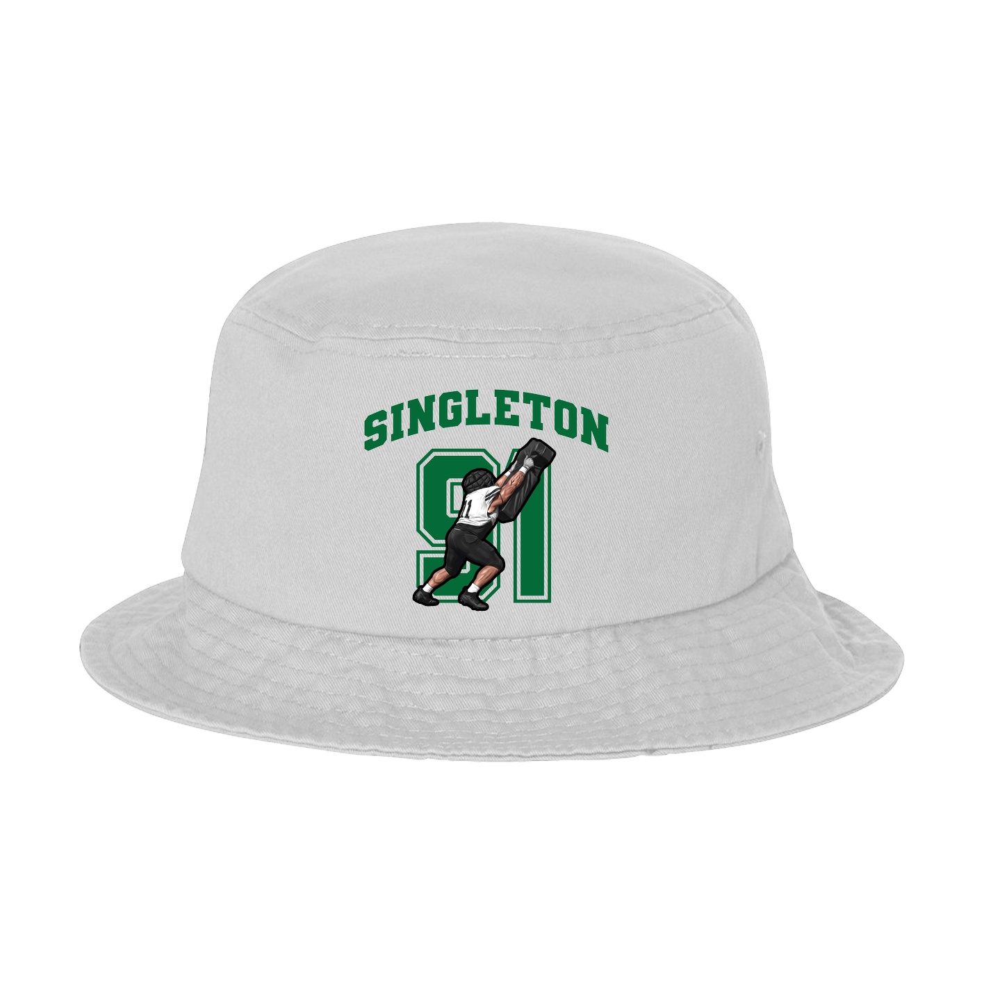 Bucket Cap — Number in White