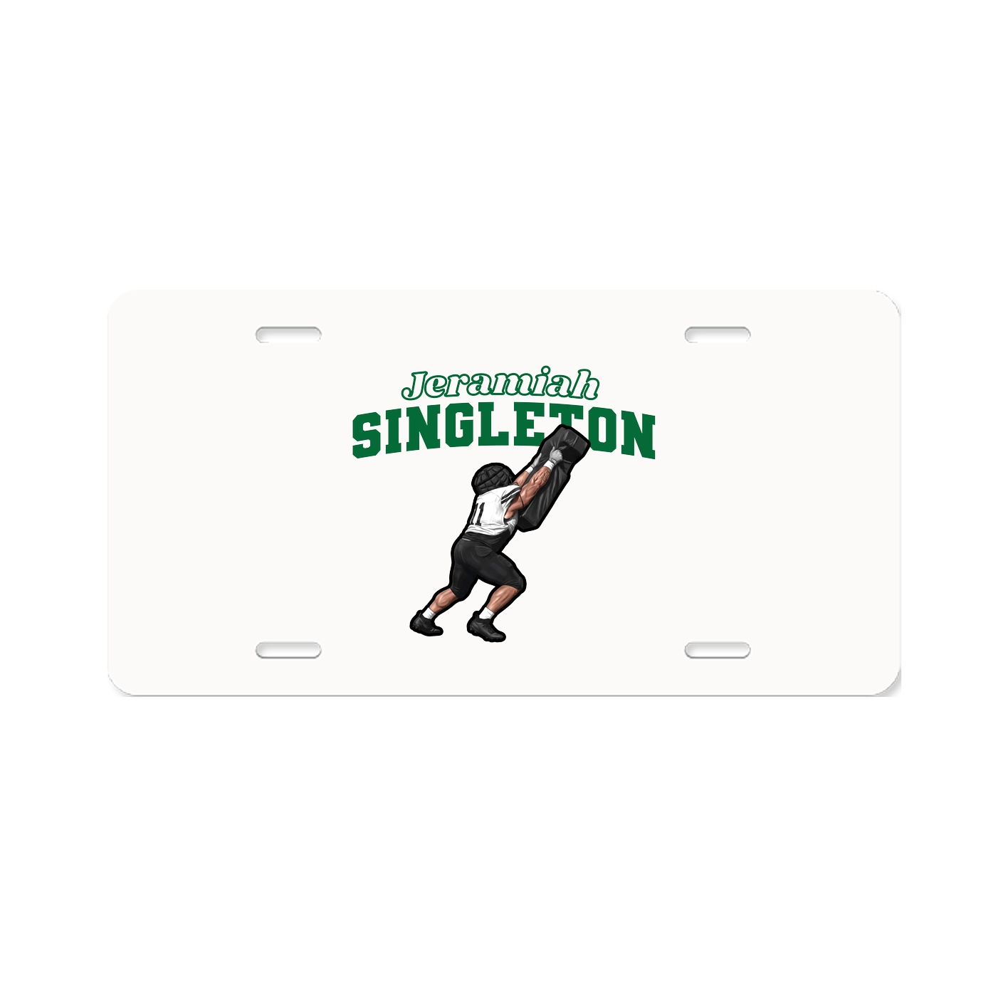 License Plate — Name Arch in Classic