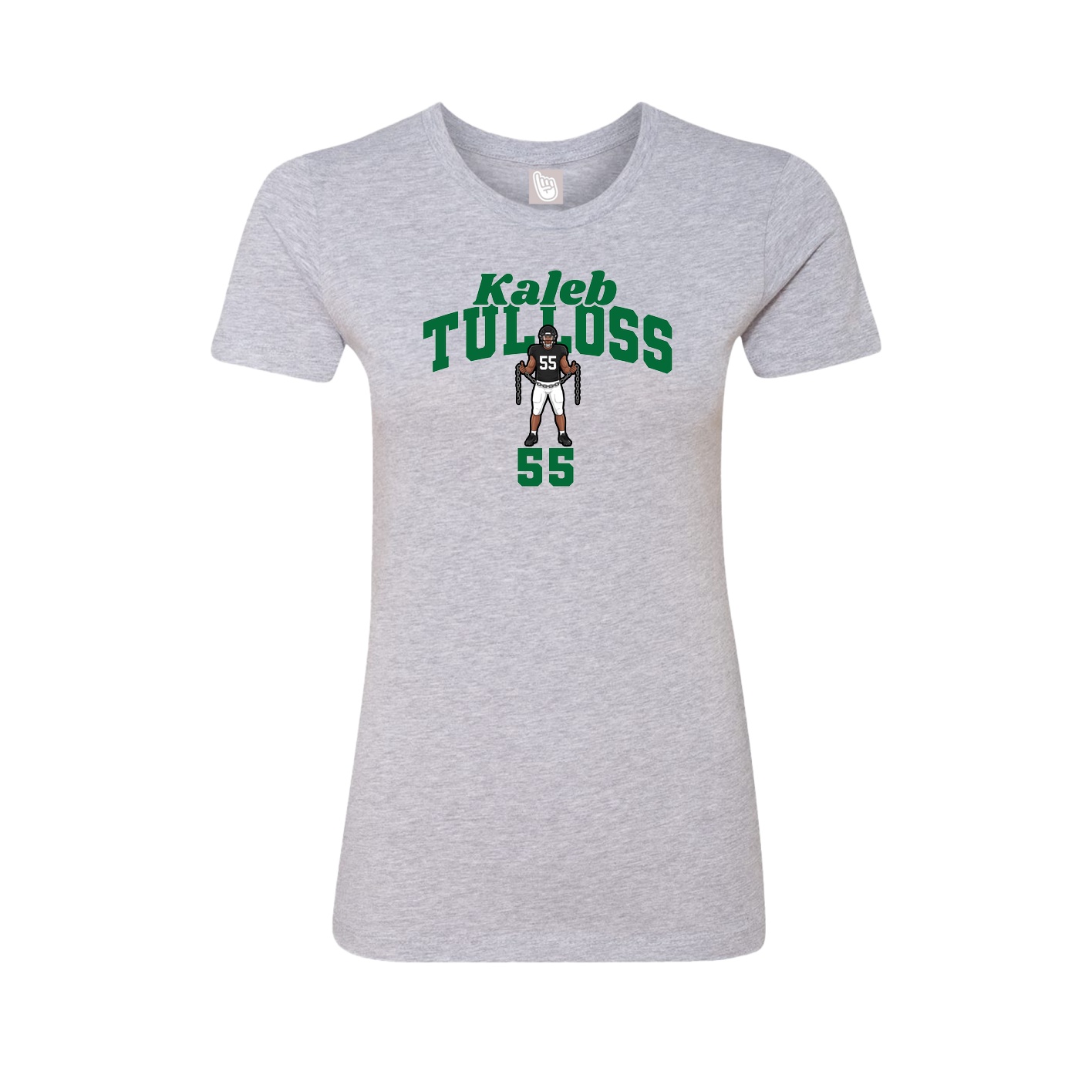 Fitted Women's Tee — Signature Arch in Grey