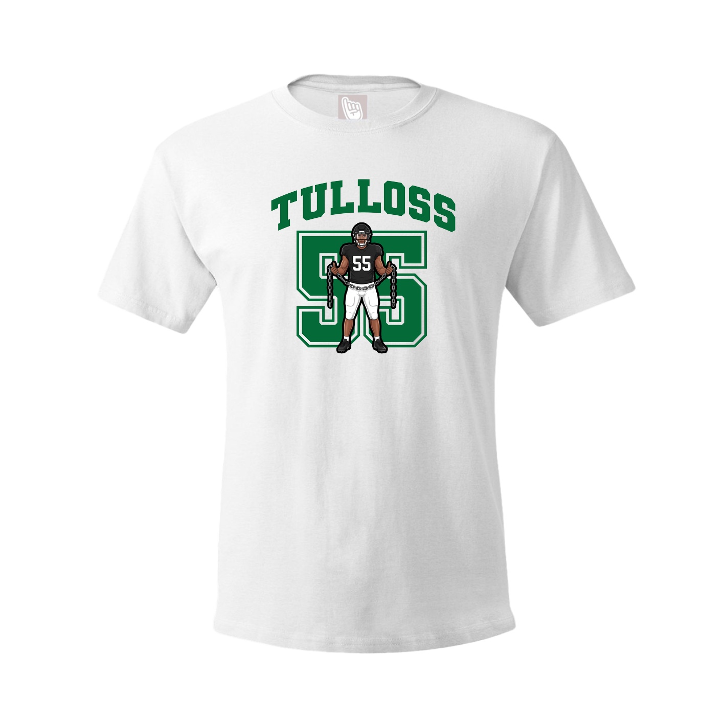 Youth Tee — Number in White