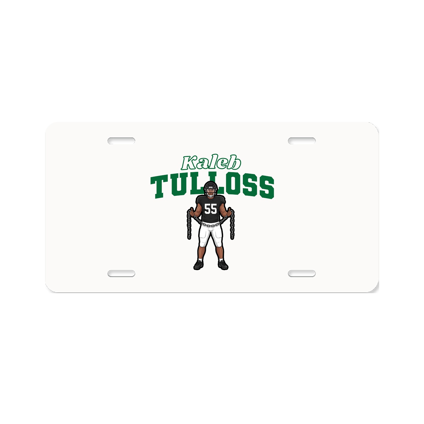 License Plate — Name Arch in Classic
