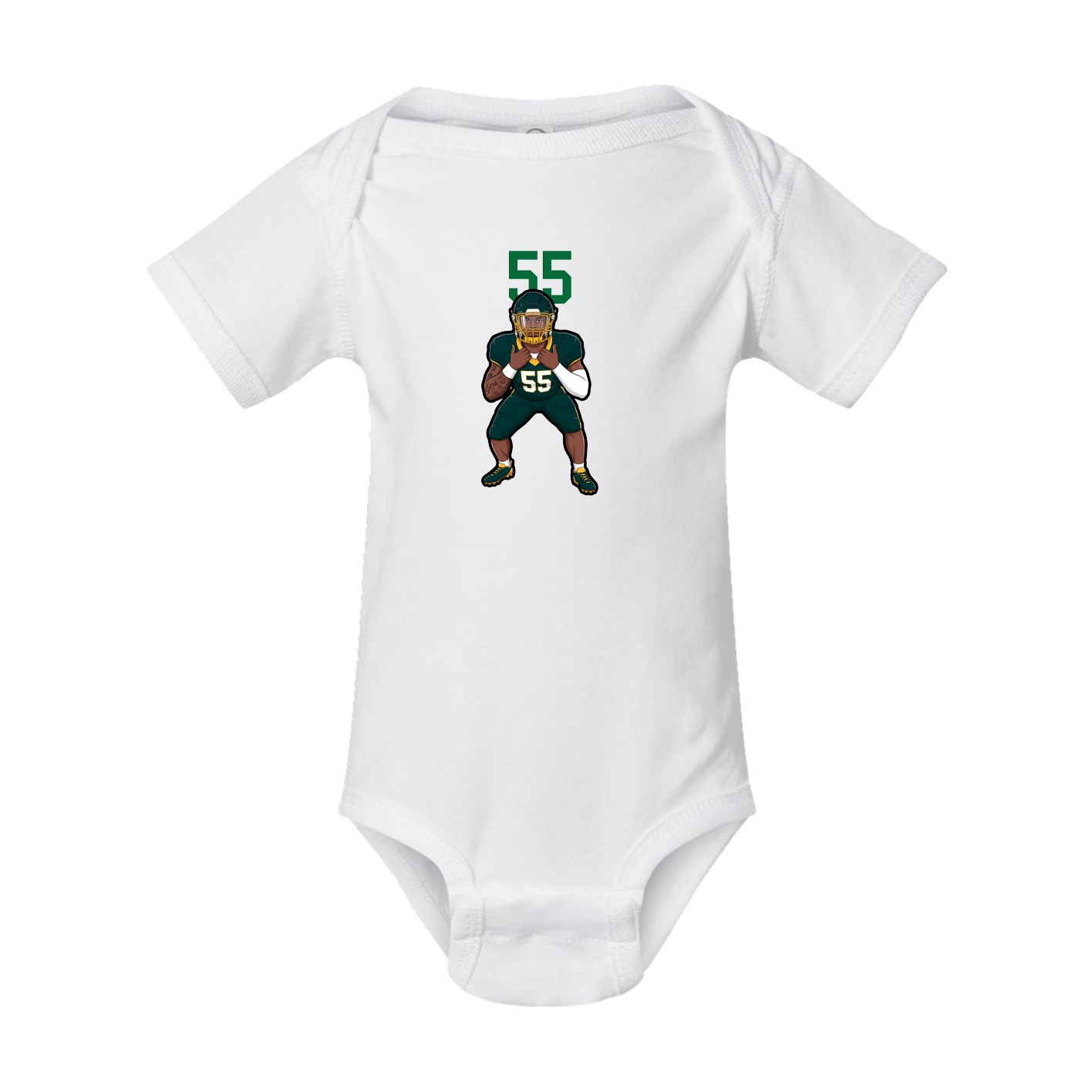 Baby Onesie — Number Top in White