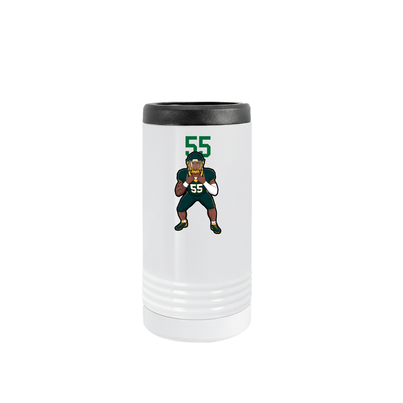 Slim Beverage Holder — Number Top in White