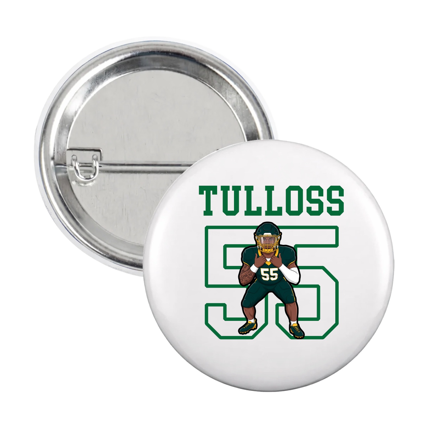 Game Day Button — Shirsey in White
