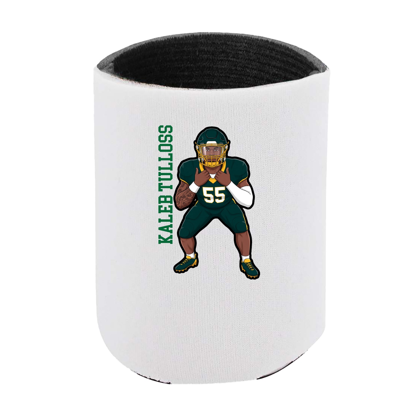Can Holder — Name Vertical in White