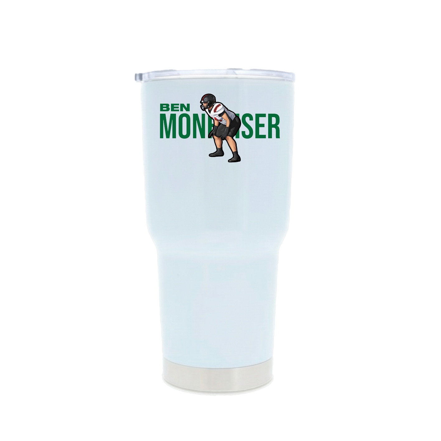 30oz Stainless Steel Tumbler — Player Name in White