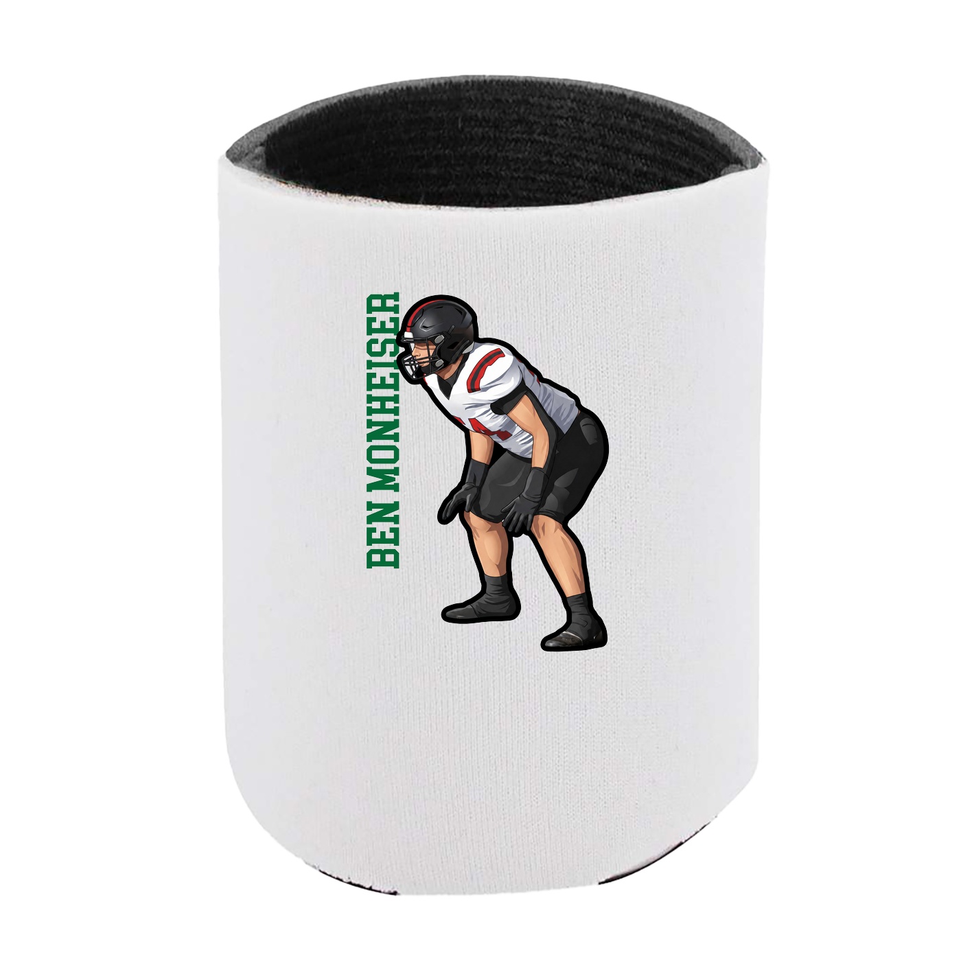 Can Holder — Name Vertical in White