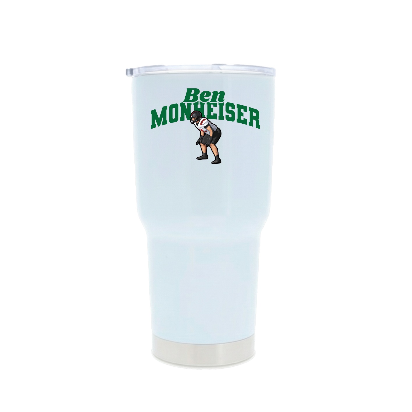 30oz Stainless Steel Tumbler — Signature Arch in White