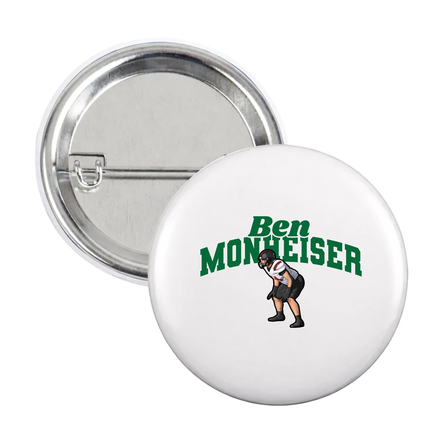 Game Day Button — Signature Arch in White