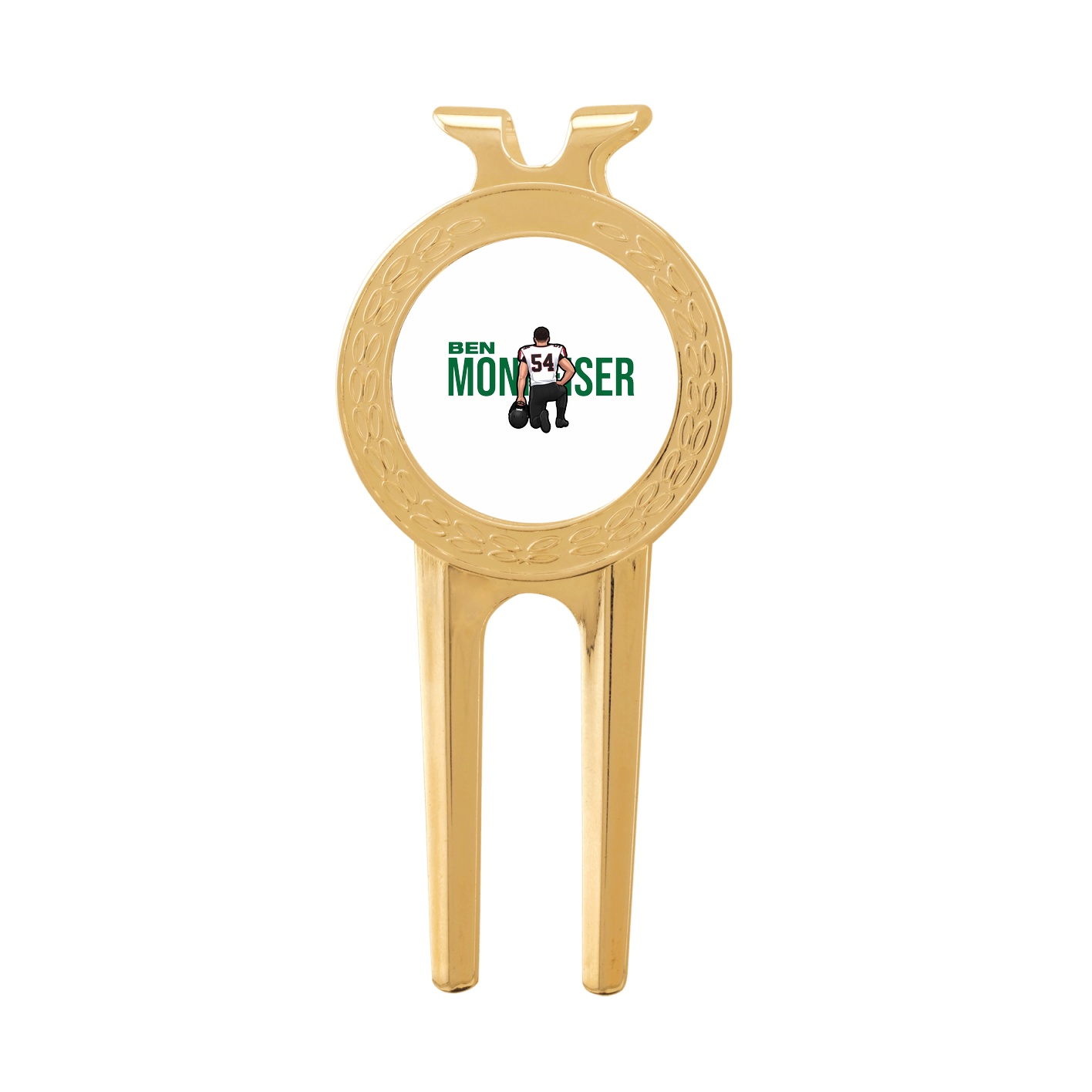 Divot Tool with Ball Marker — Player Name in Classic