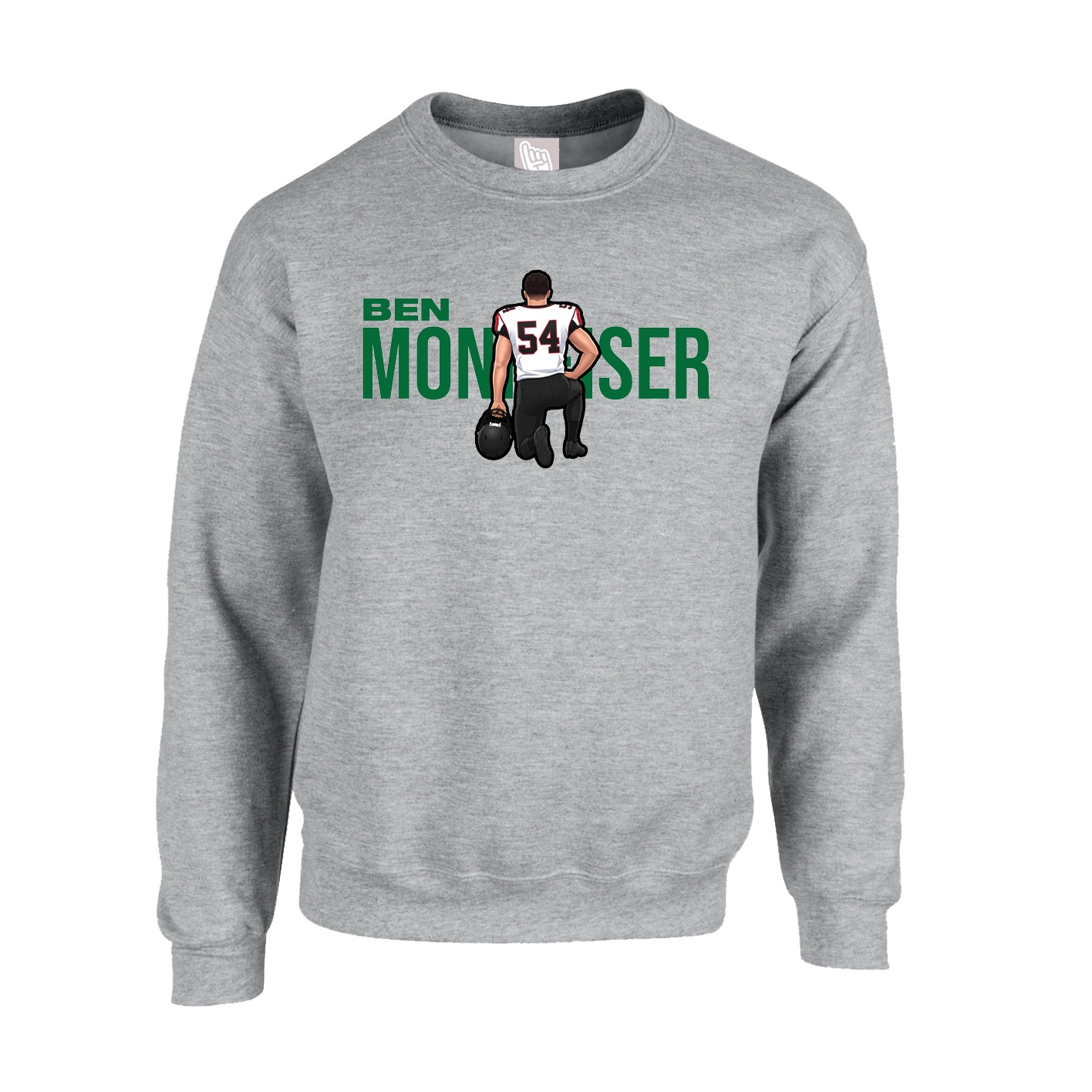 Fleece Crew — Player Name in Grey