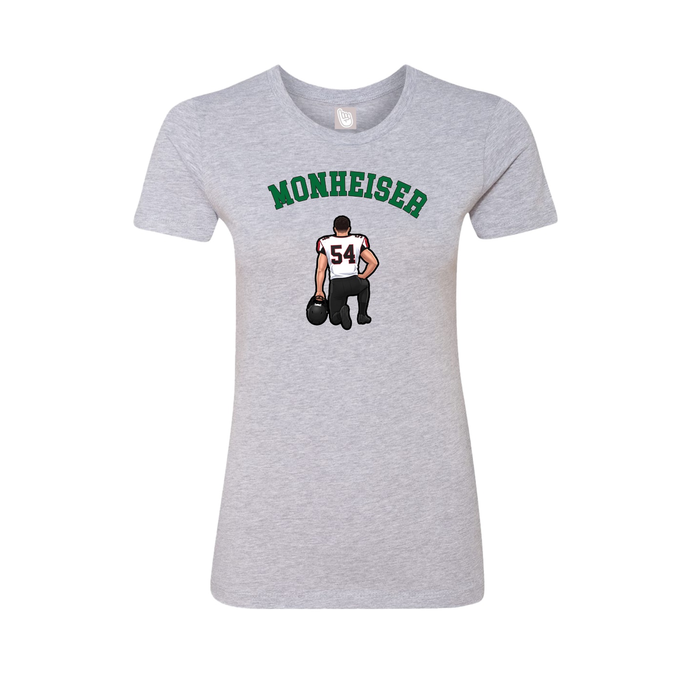 Fitted Women's Tee — Shirsey Arch in Grey