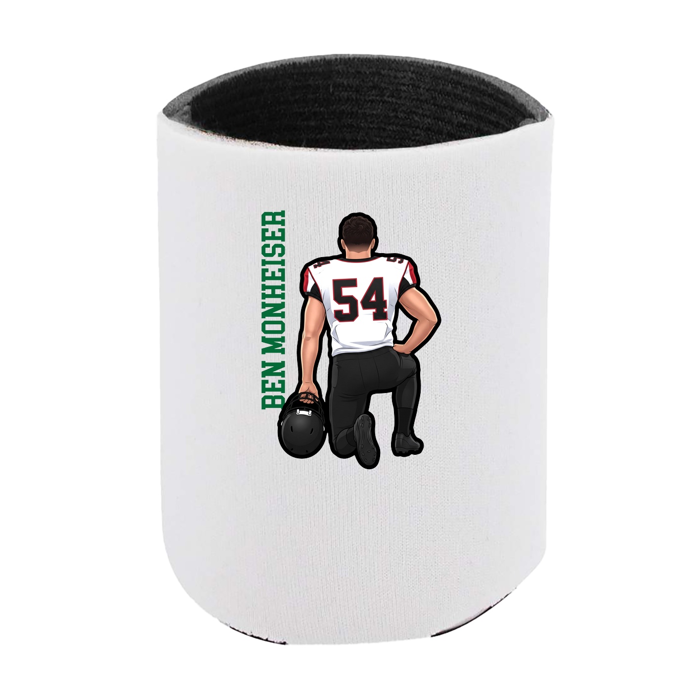 Can Holder — Name Vertical in White
