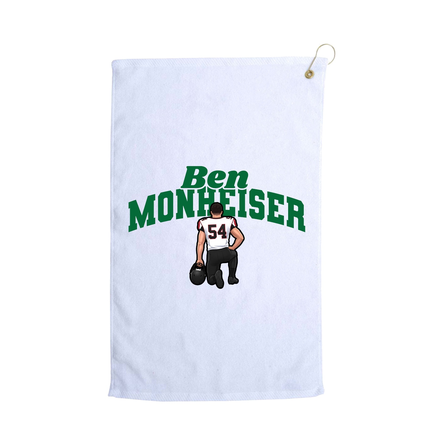 Golf Towel — Signature Arch in White