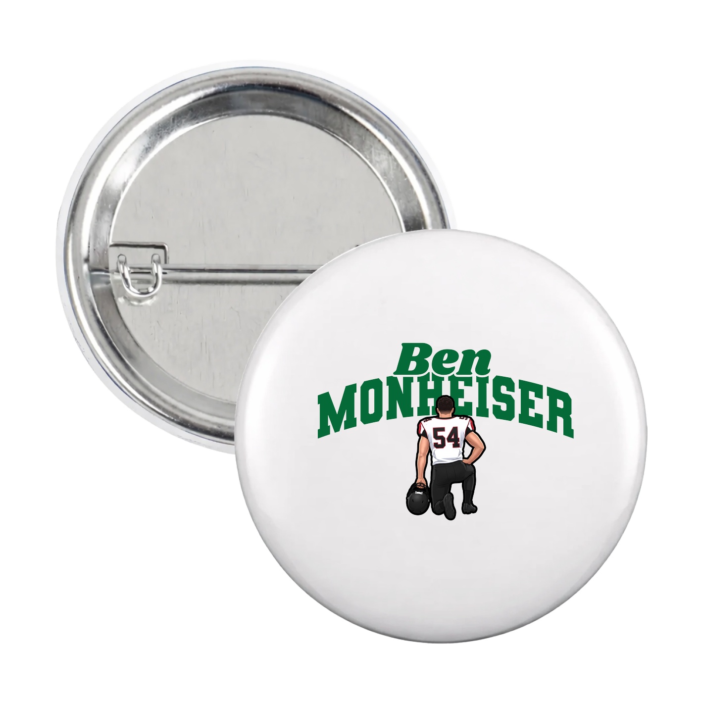 Game Day Button — Signature Arch in White