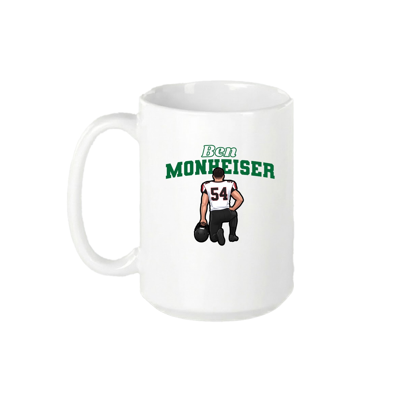 15oz Coffee Mug — Name Arch in White
