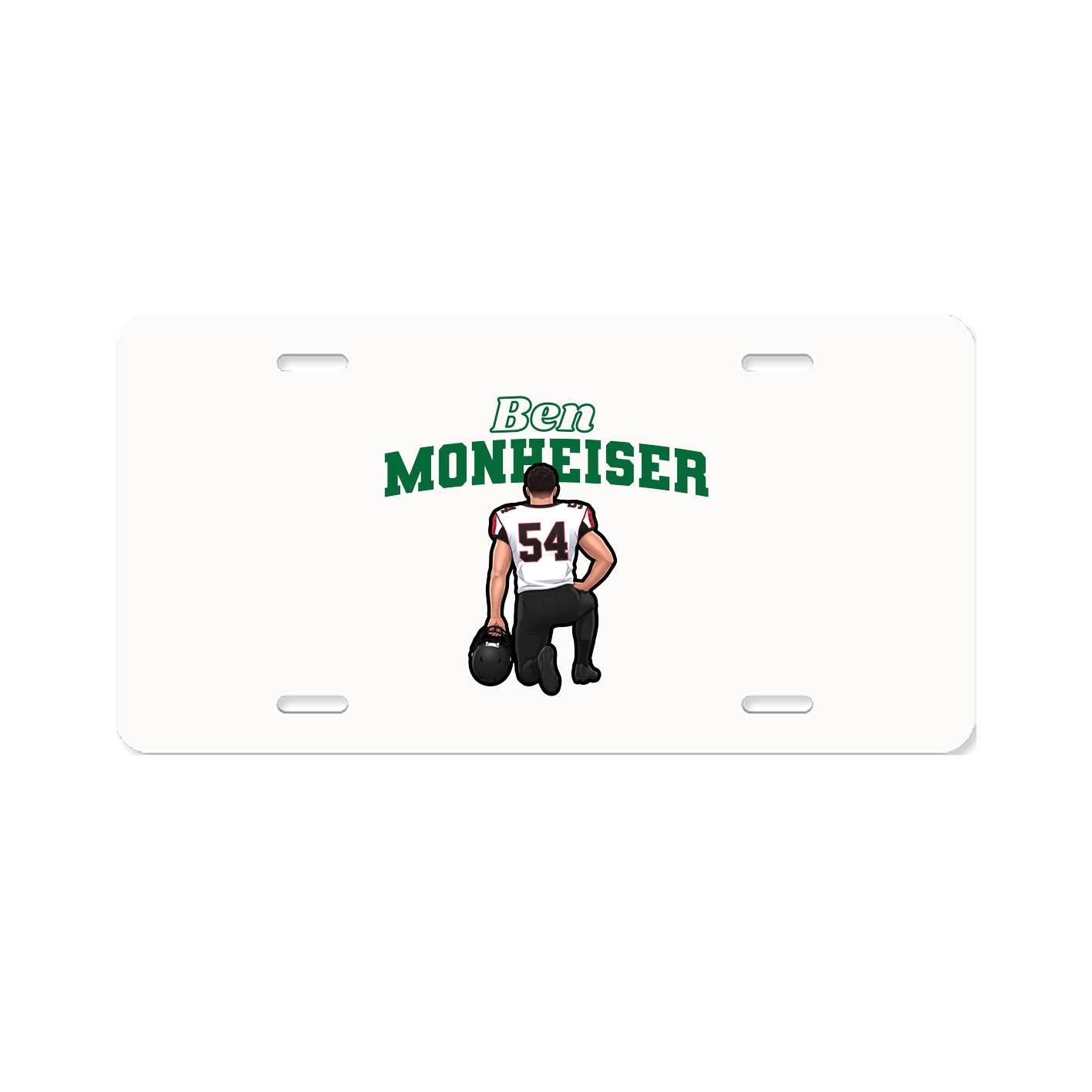 License Plate — Name Arch in Classic