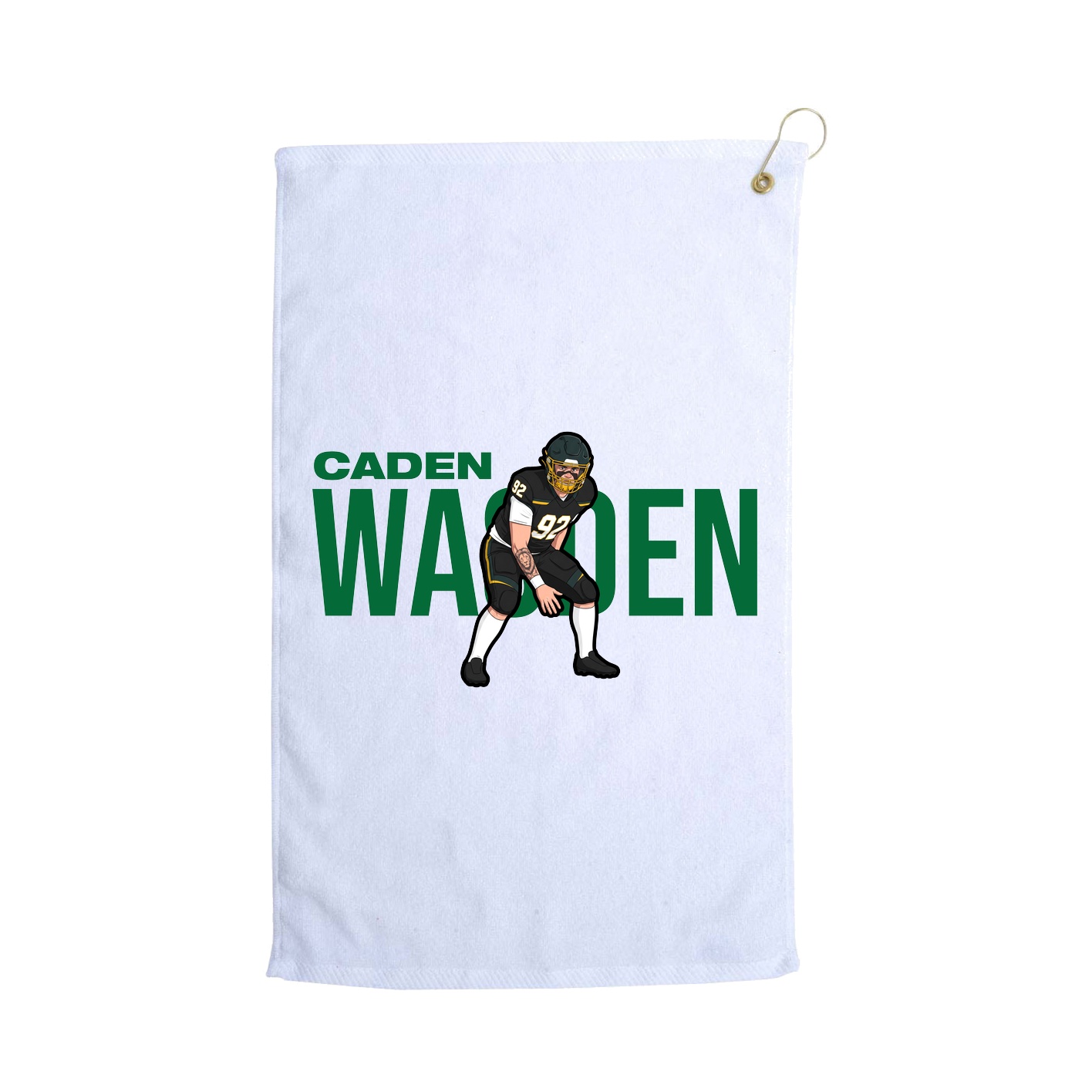 Golf Towel — Player Name in White