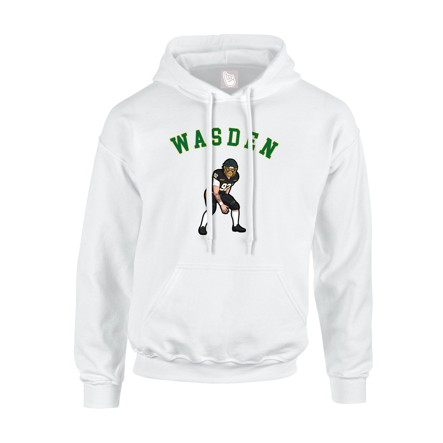 Youth Hoodie — Shirsey Arch in White