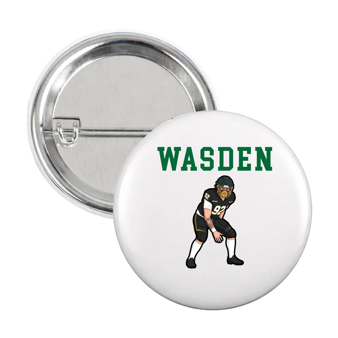 Game Day Button — Shirsey in White