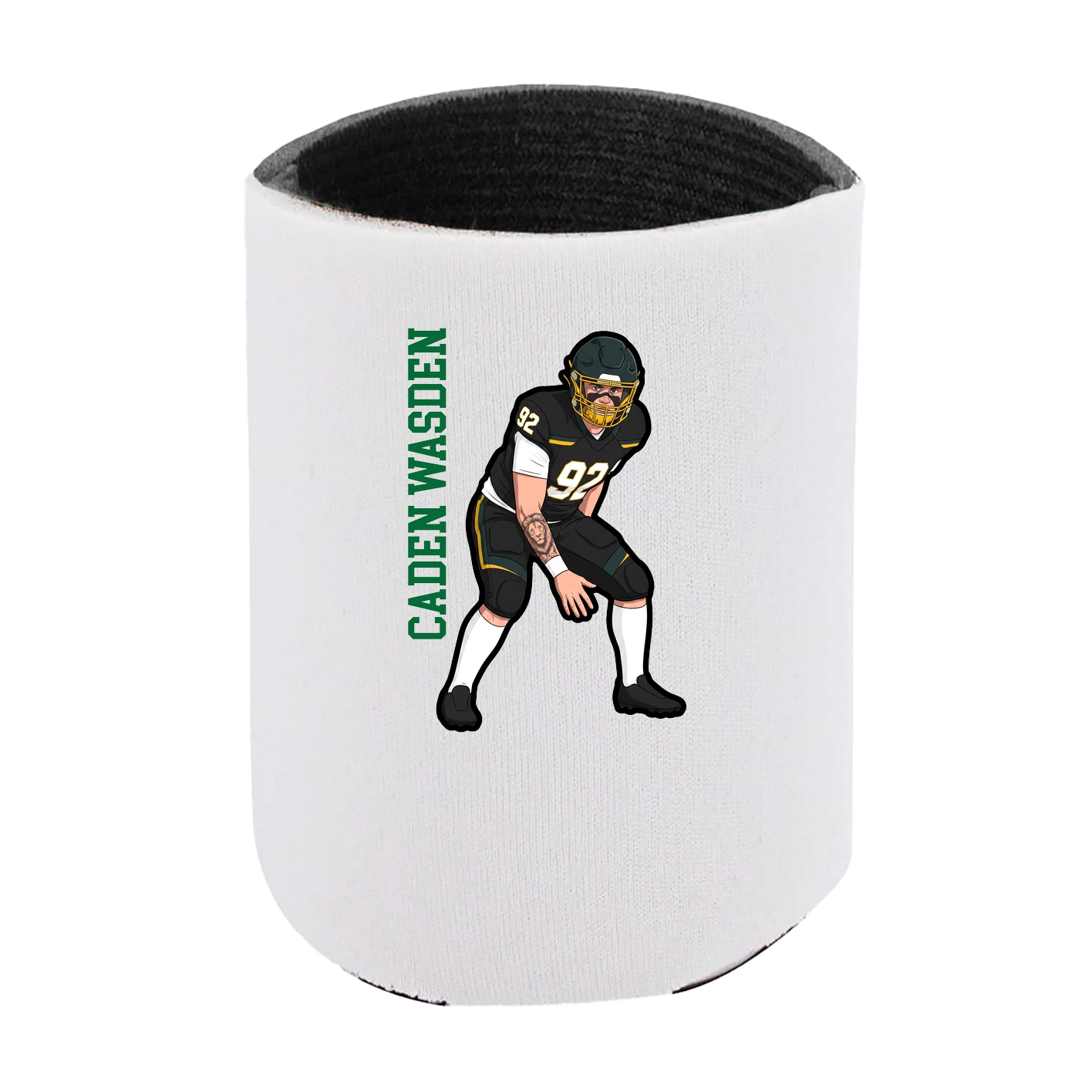 Can Holder — Name Vertical in White