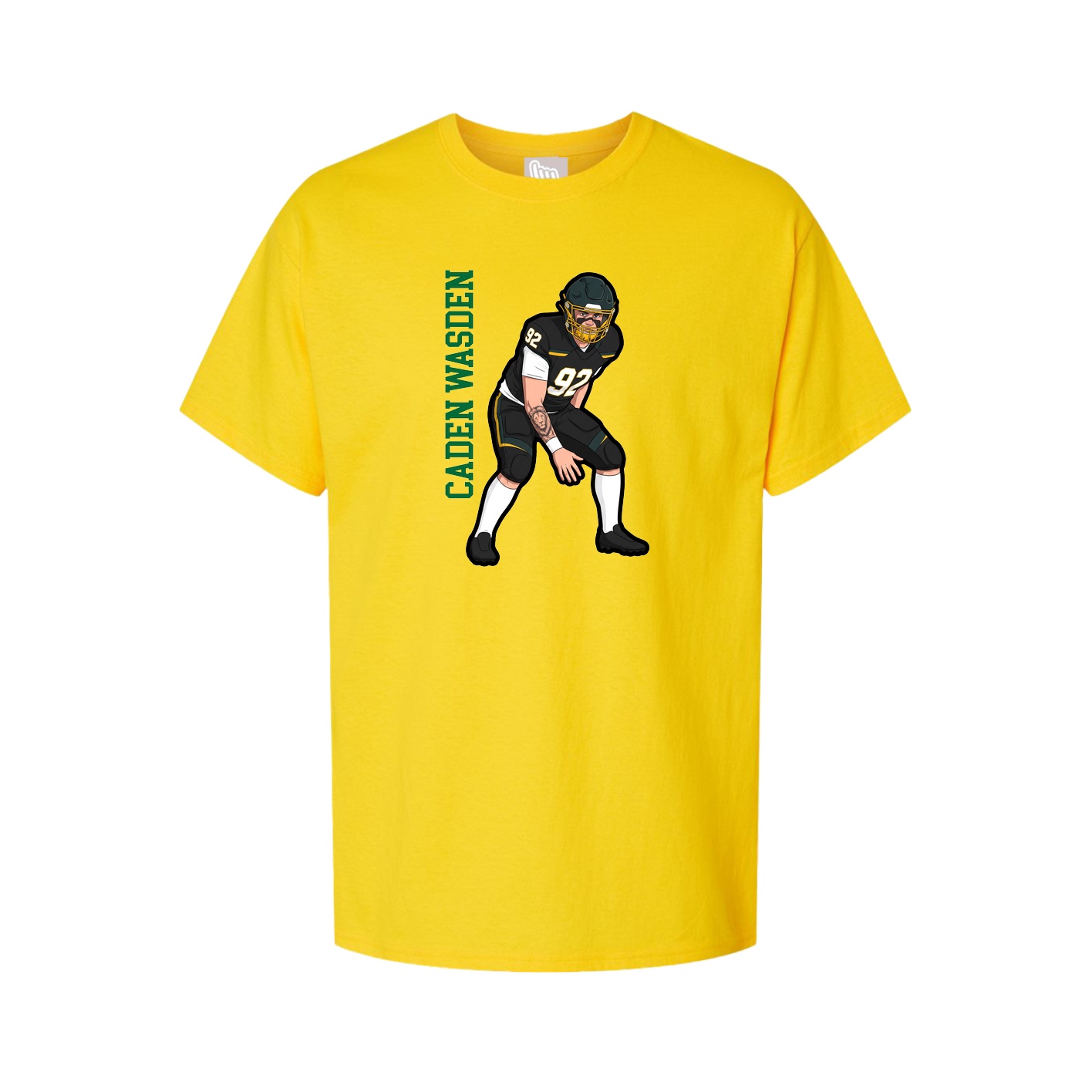Tee — Name Vertical in Gold