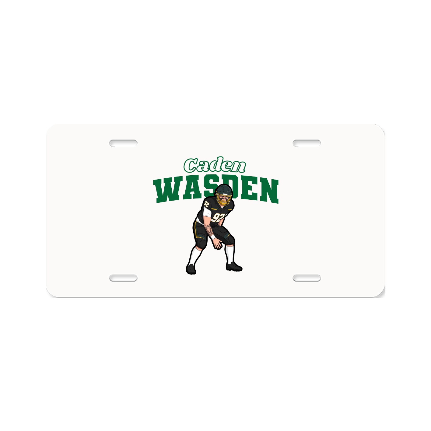 License Plate — Name Arch in Classic