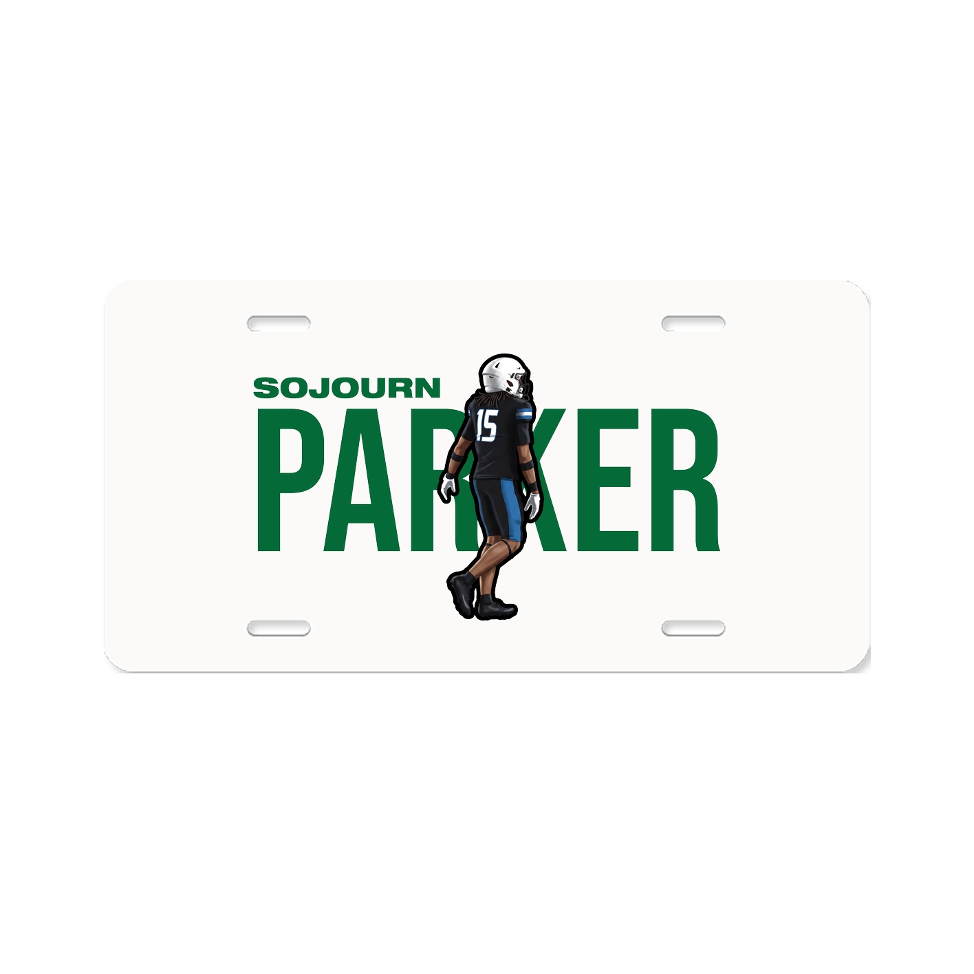License Plate — Player Name in Classic