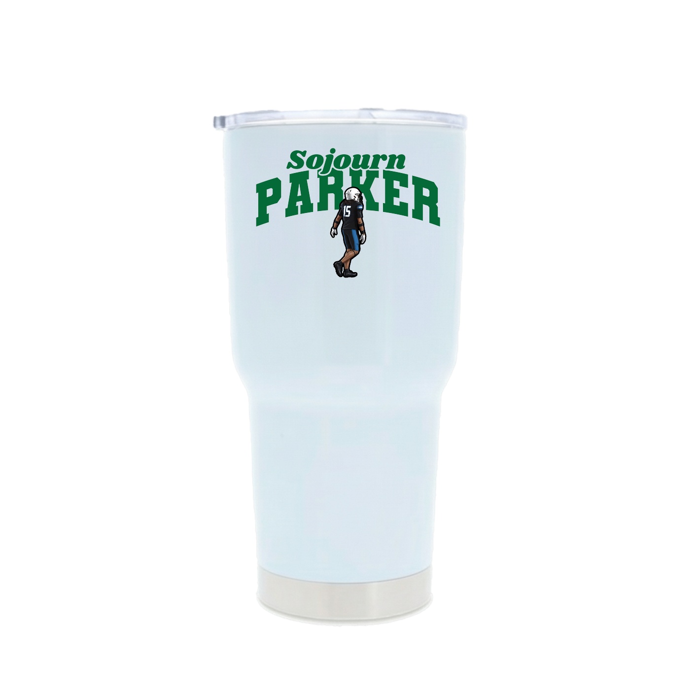 30oz Stainless Steel Tumbler — Signature Arch in White