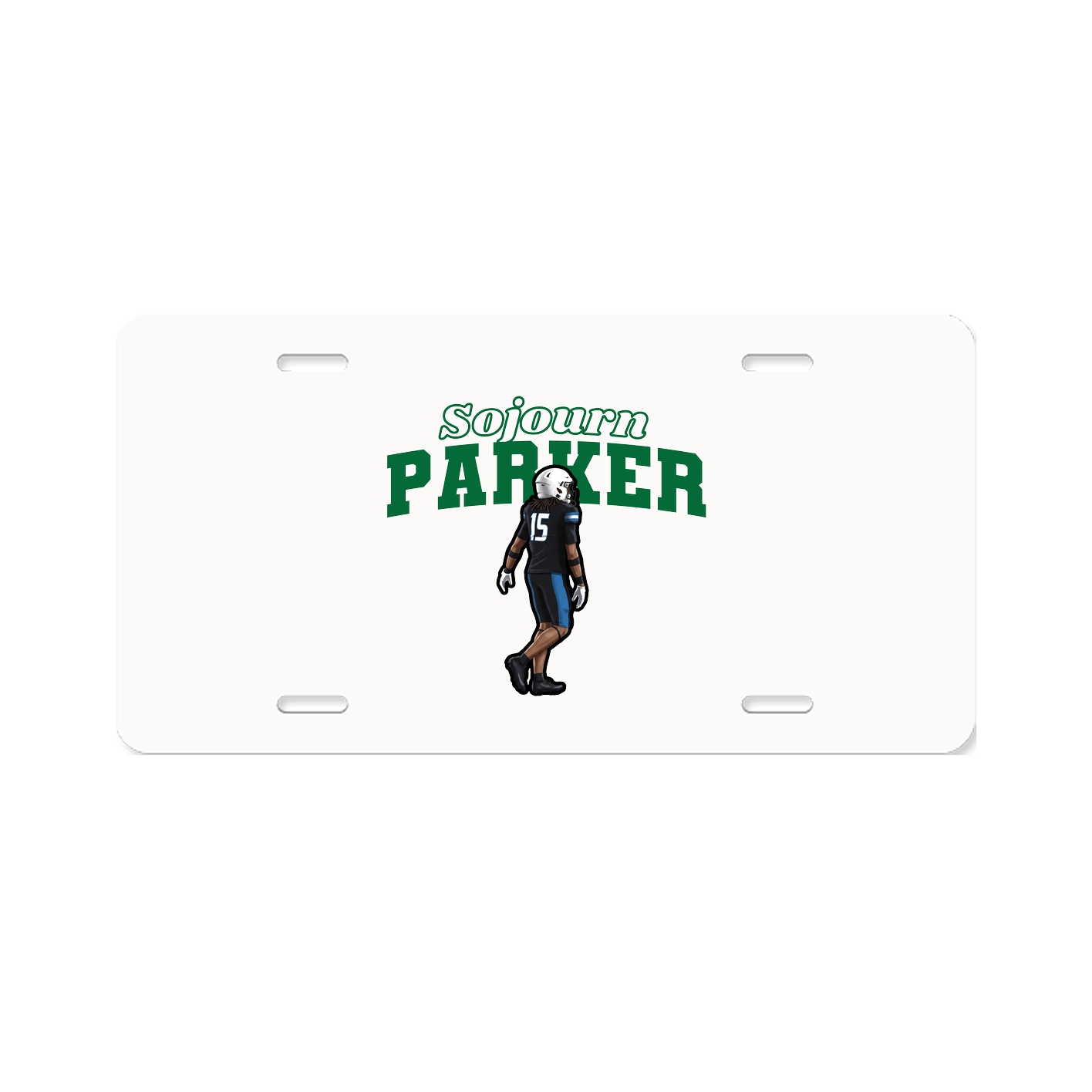 License Plate — Name Arch in Classic