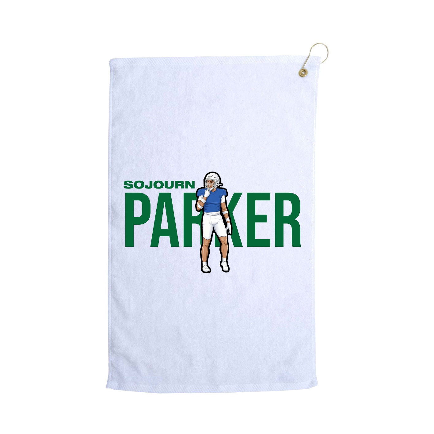 Golf Towel — Player Name in White