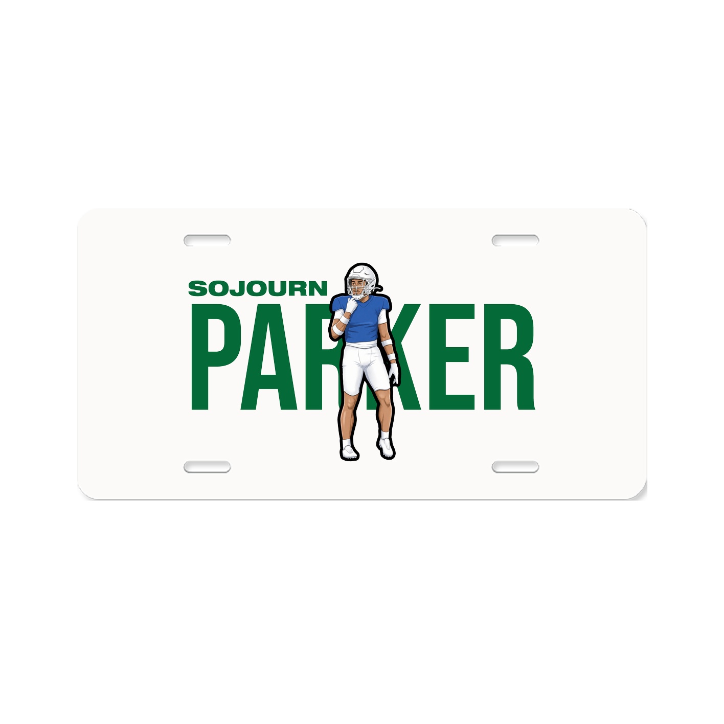 License Plate — Player Name in Classic